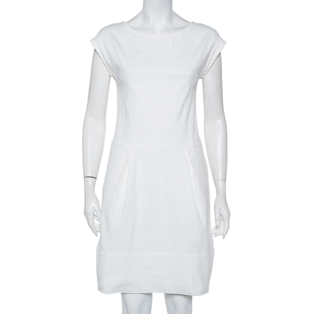 Dolce & Gabbana White Denim Mini Dress S