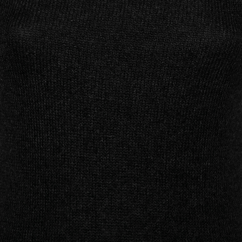 Dolce & Gabbana Black Wool And Knit Bodycon Skirt Detailed Midi Dress S
