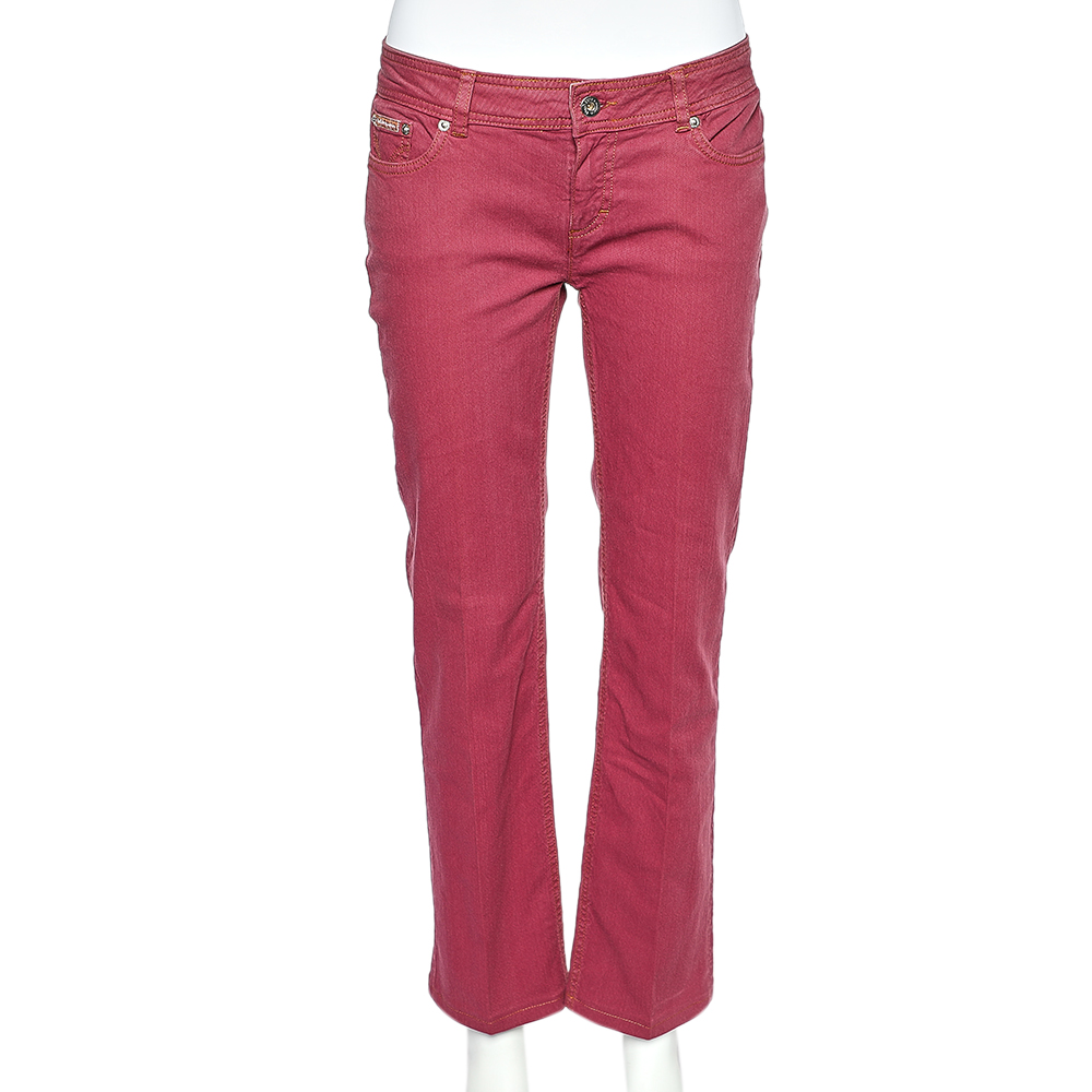 D&G Onion Pink Denim Low Rise Regular Fit Jeans M