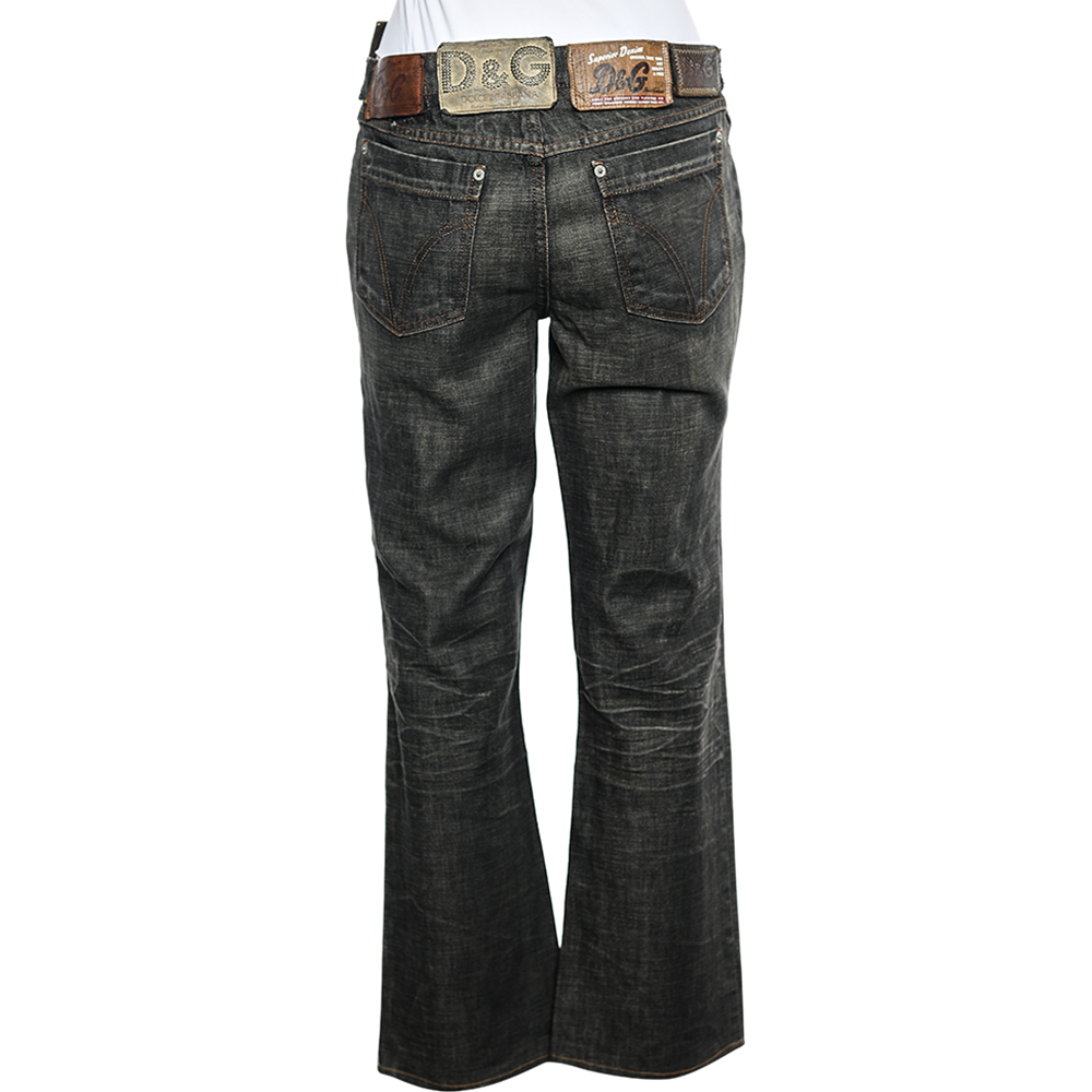 D&G Muddy Grey Denim Jeans L