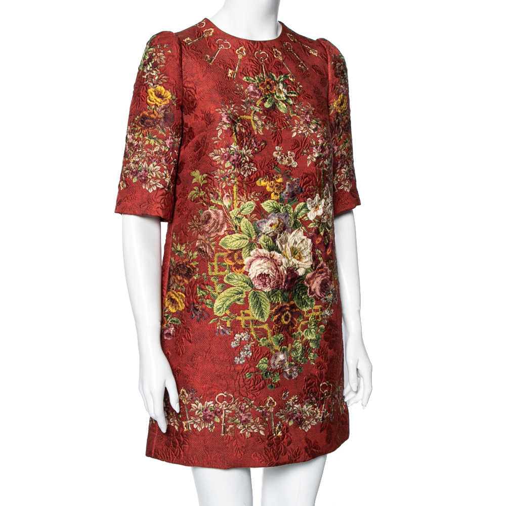 dolce and gabbana brocade dress