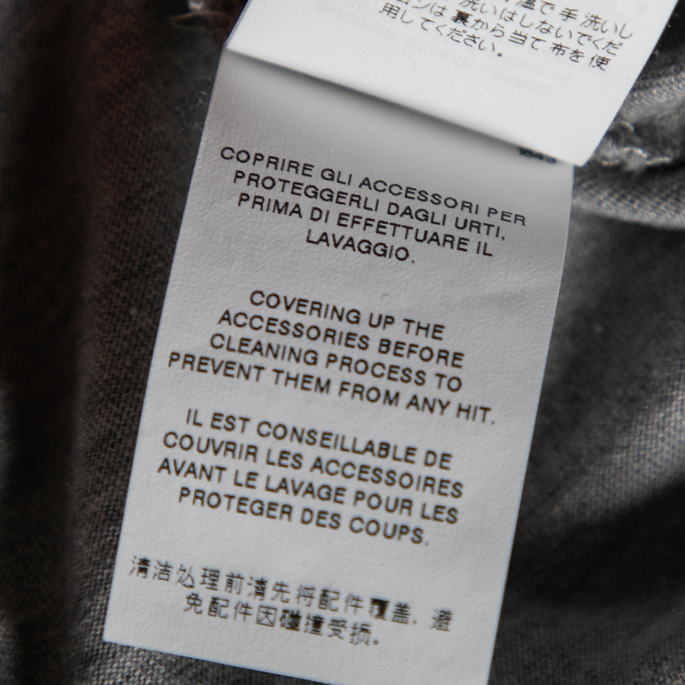 Dolce & Gabbana Grey Cotton Logo Printed Crewneck Tank Top M