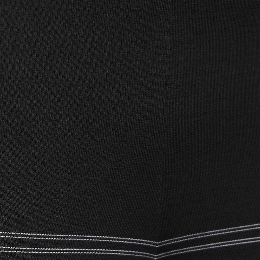 Dolce & Gabbana Vintage Black Checkered Cotton Knit Leggings S