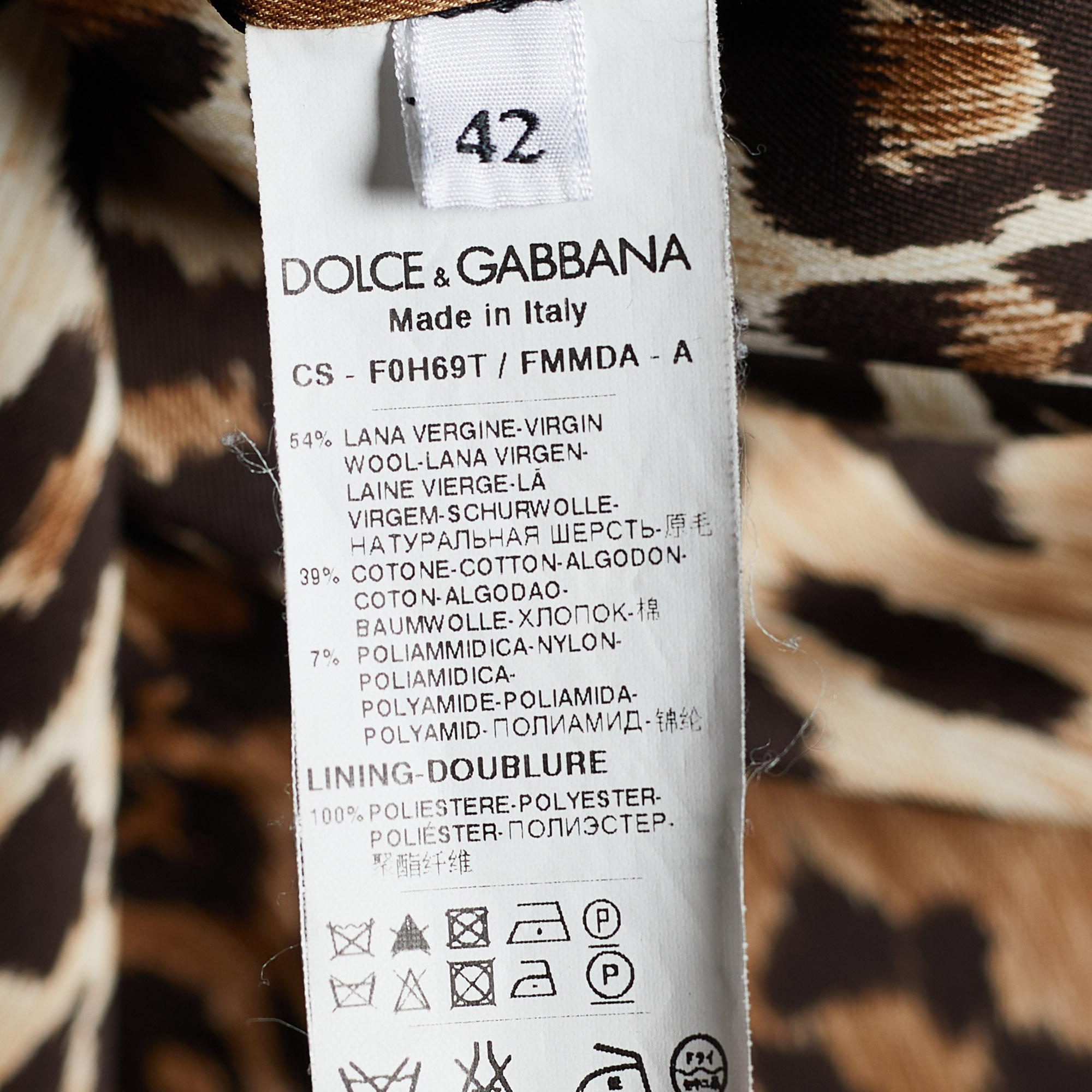 Dolce & Gabbana Green Tweed Lace Applique Coat M