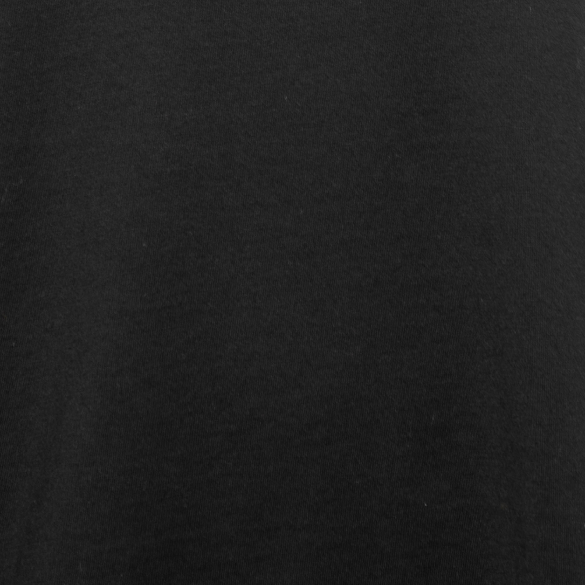 Dolce & Gabbana Black Cotton Asymmetrical Slit Top S