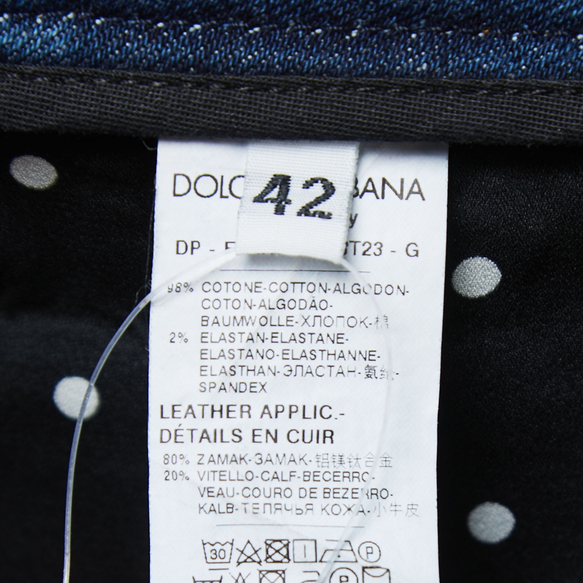 Dolce & Gabbana Blue Denim Pretty Skinny Jeans M Waist 30