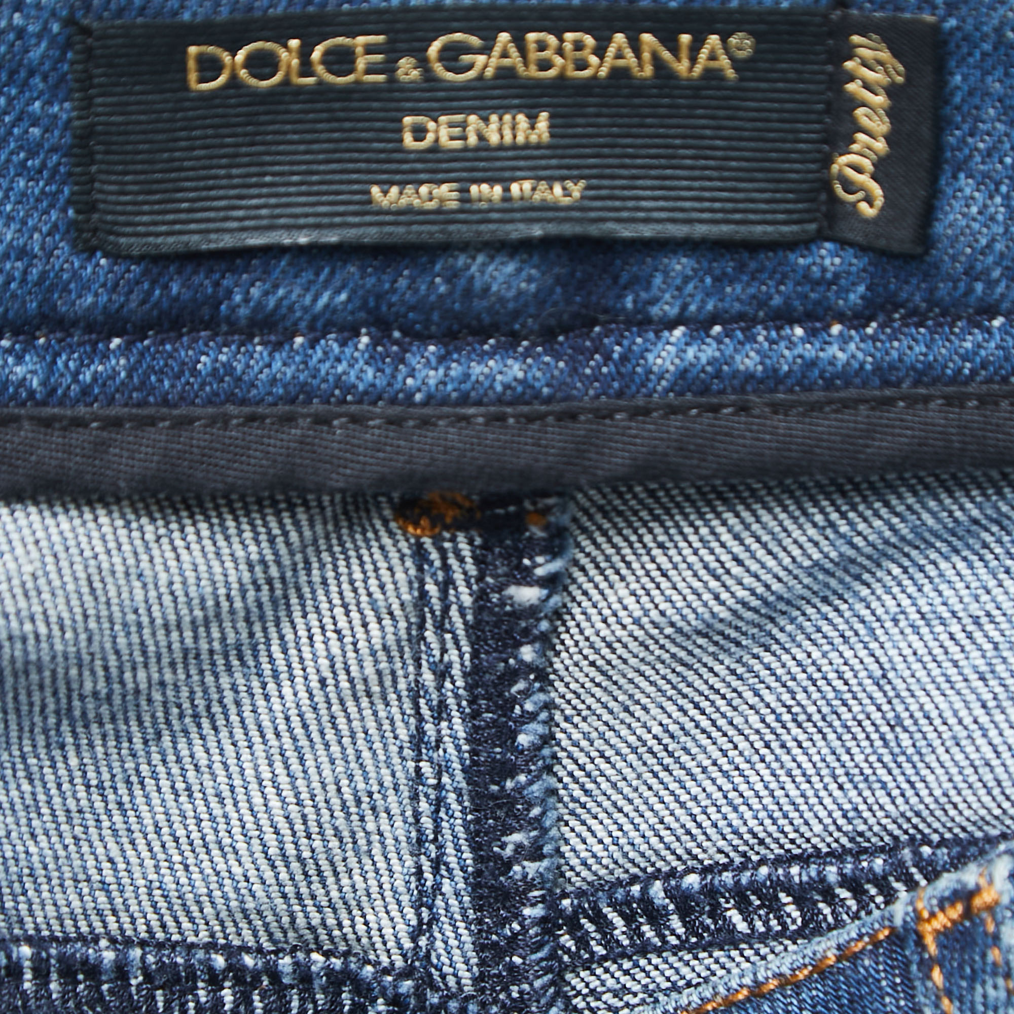 Dolce & Gabbana Blue Denim Pretty Skinny Jeans M Waist 30