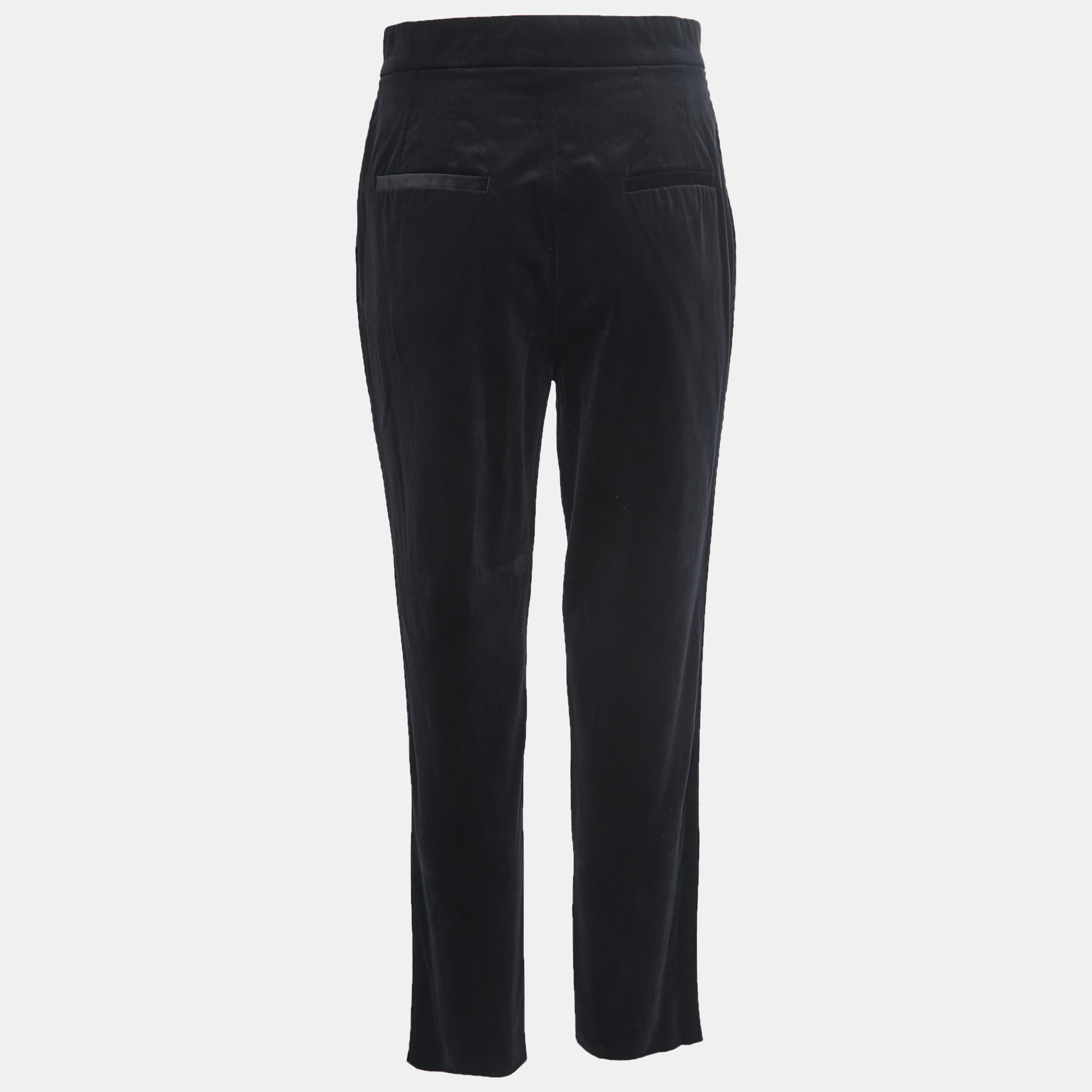 Dolce & Gabbana Black Velvet Trousers M