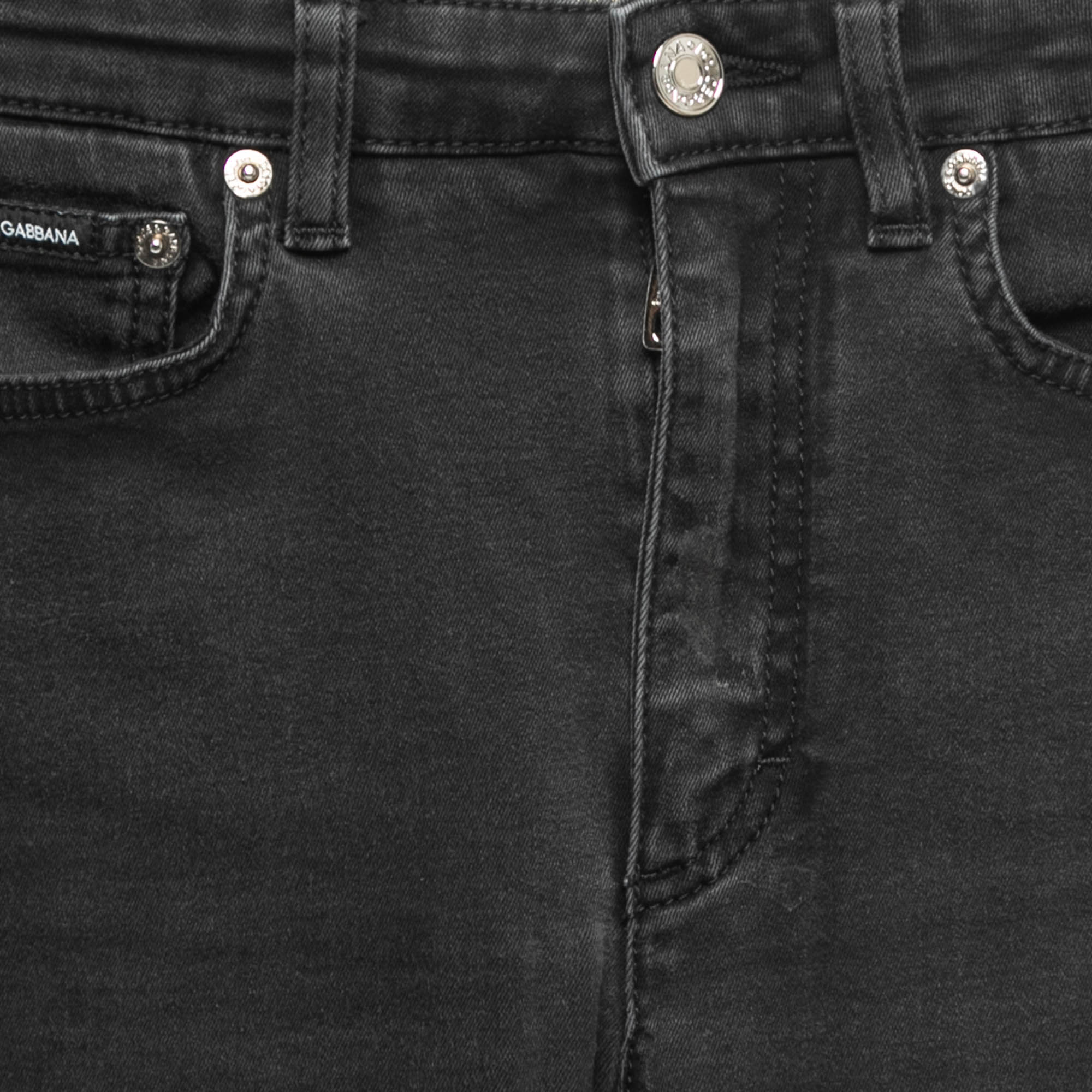 Dolce & Gabbana Black Denim Audrey Skinny Jeans XS Waist 24