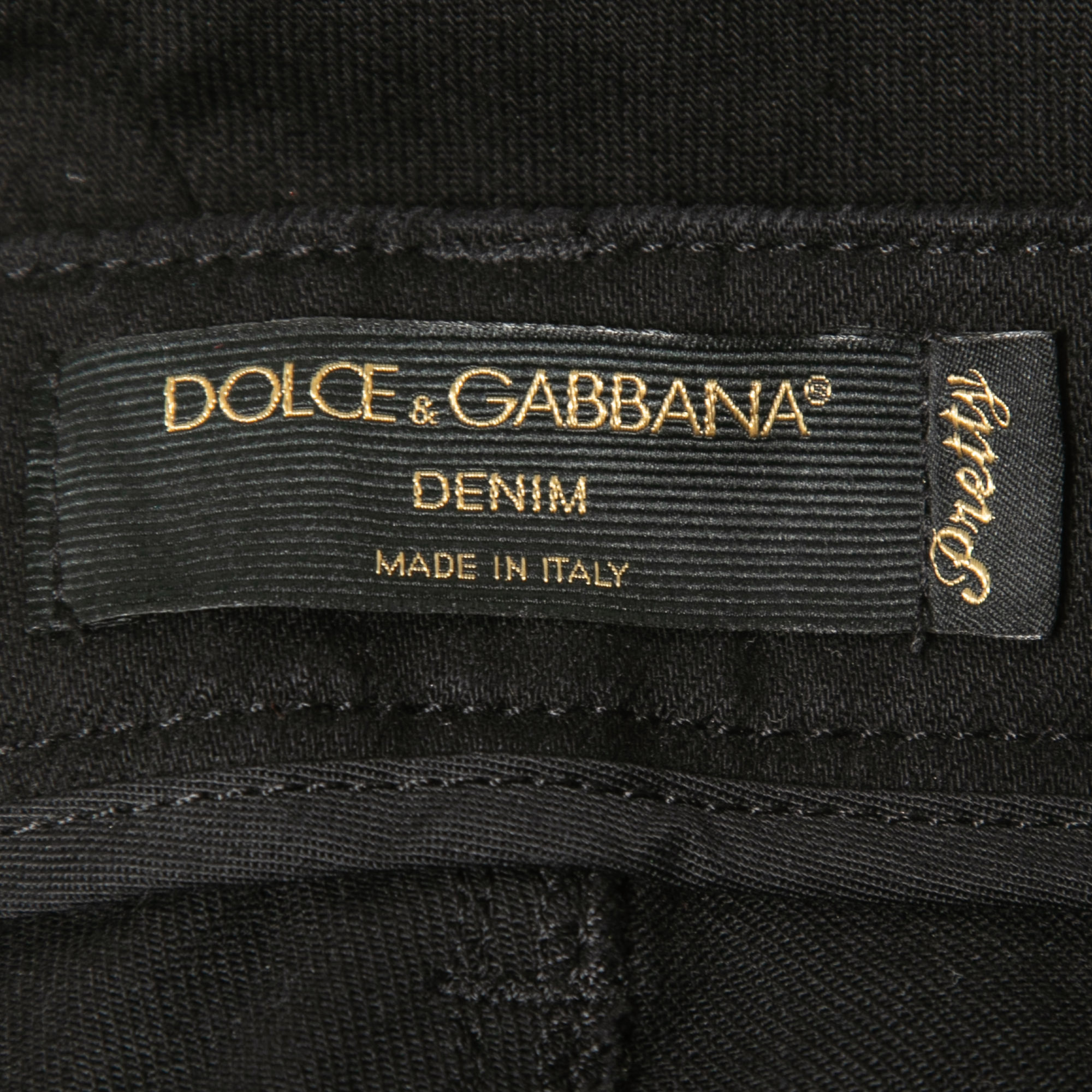Dolce & Gabbana Black Denim Pretty Fit Jeans S
