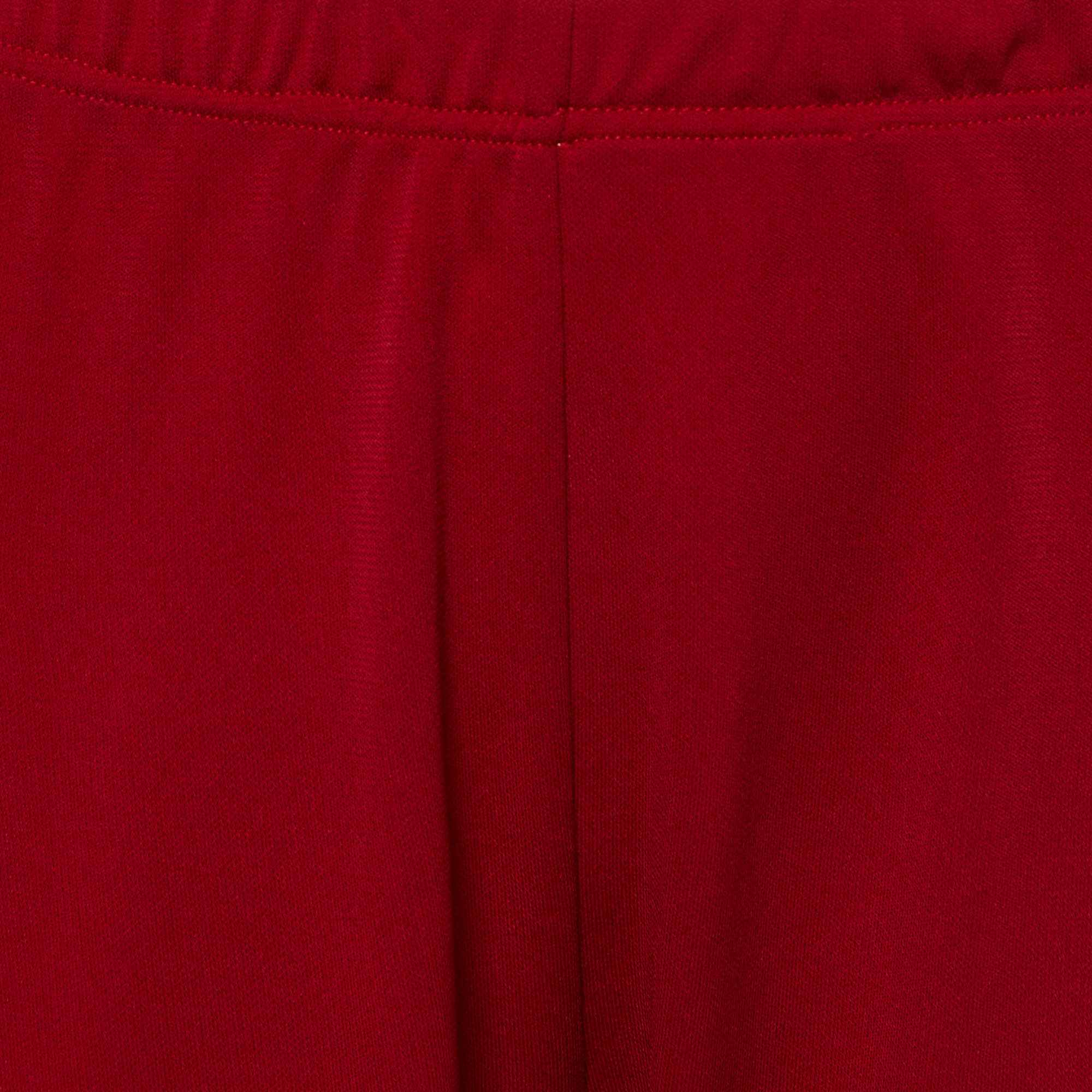 Dolce & Gabbana Red Knit Cropped Leggings L