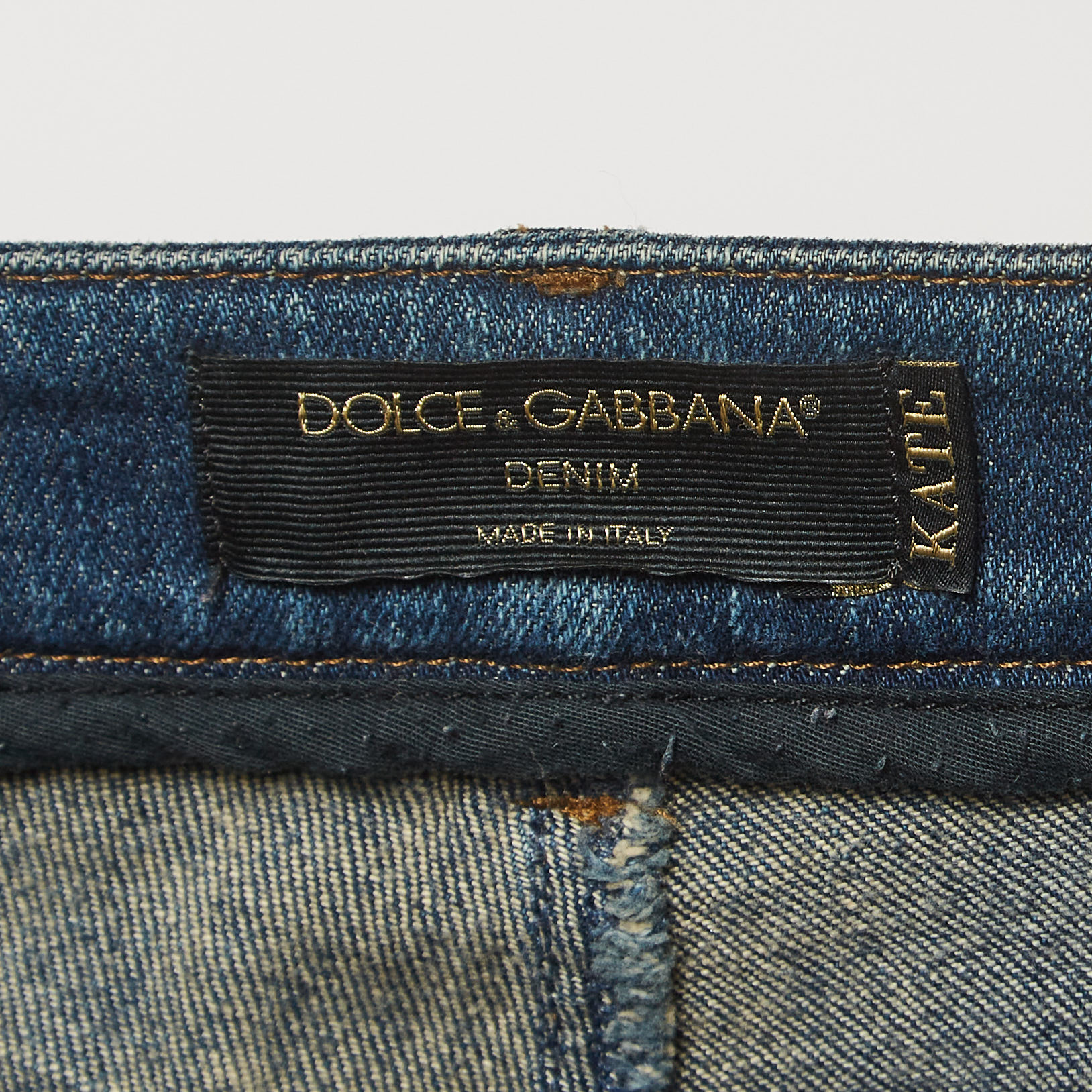 Dolce & Gabbana Blue Denim Kate Jeans XL Waist 34