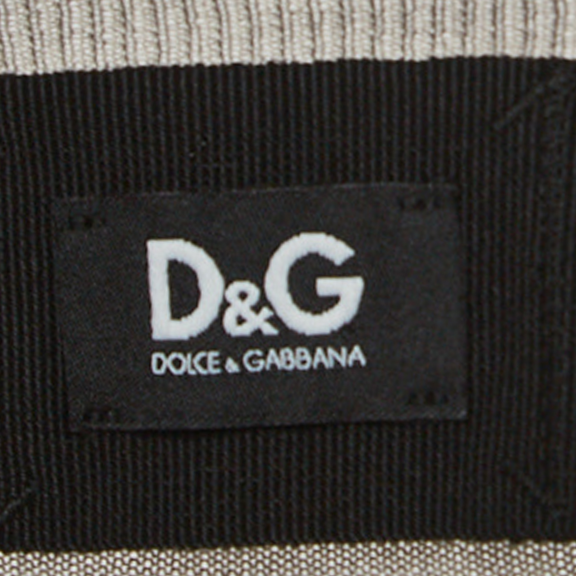 Dolce & Gabbana Grey Cotton Knit Buttoned Cardigan M