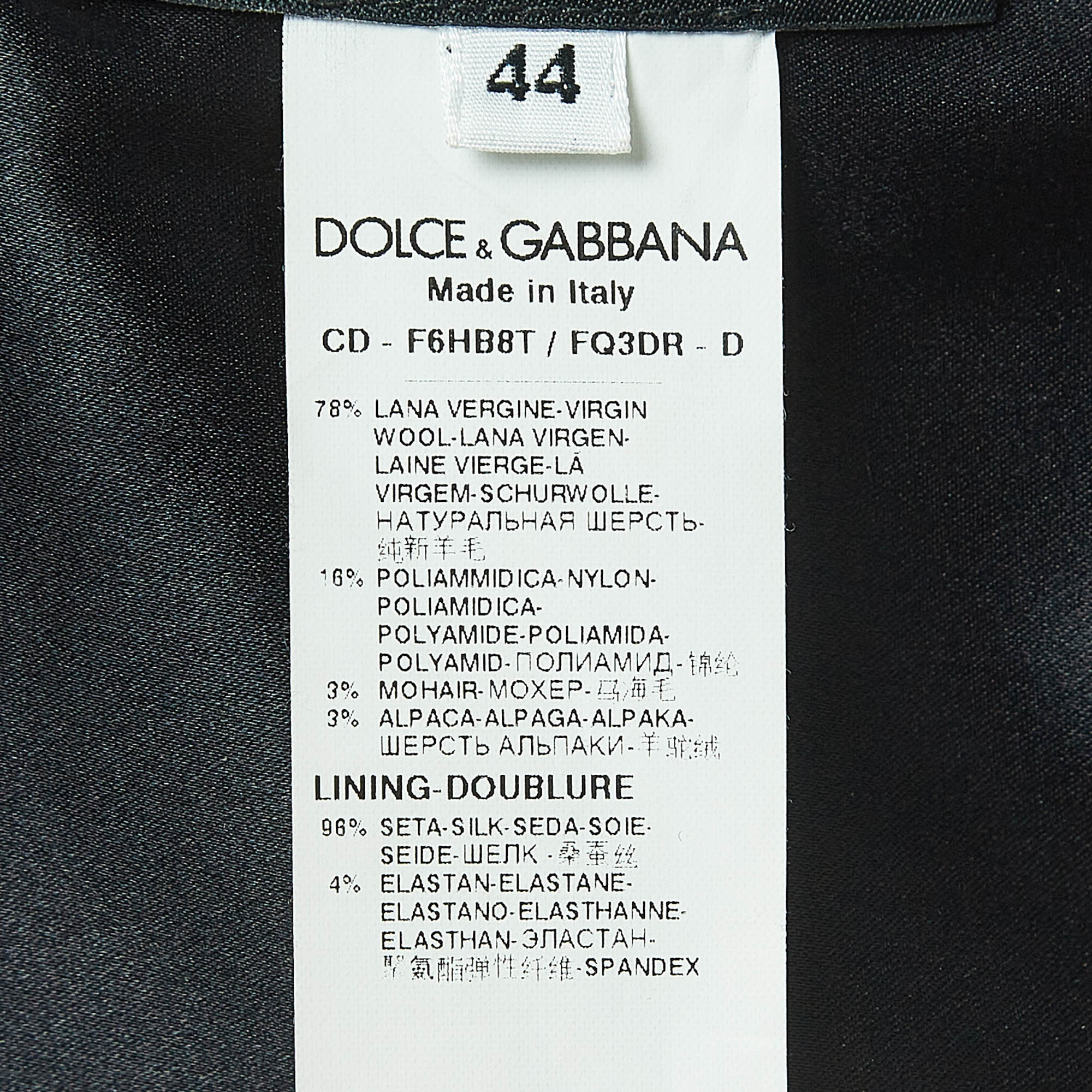 Dolce & Gabbana Plaid Tweed A-Line Mini Dress M