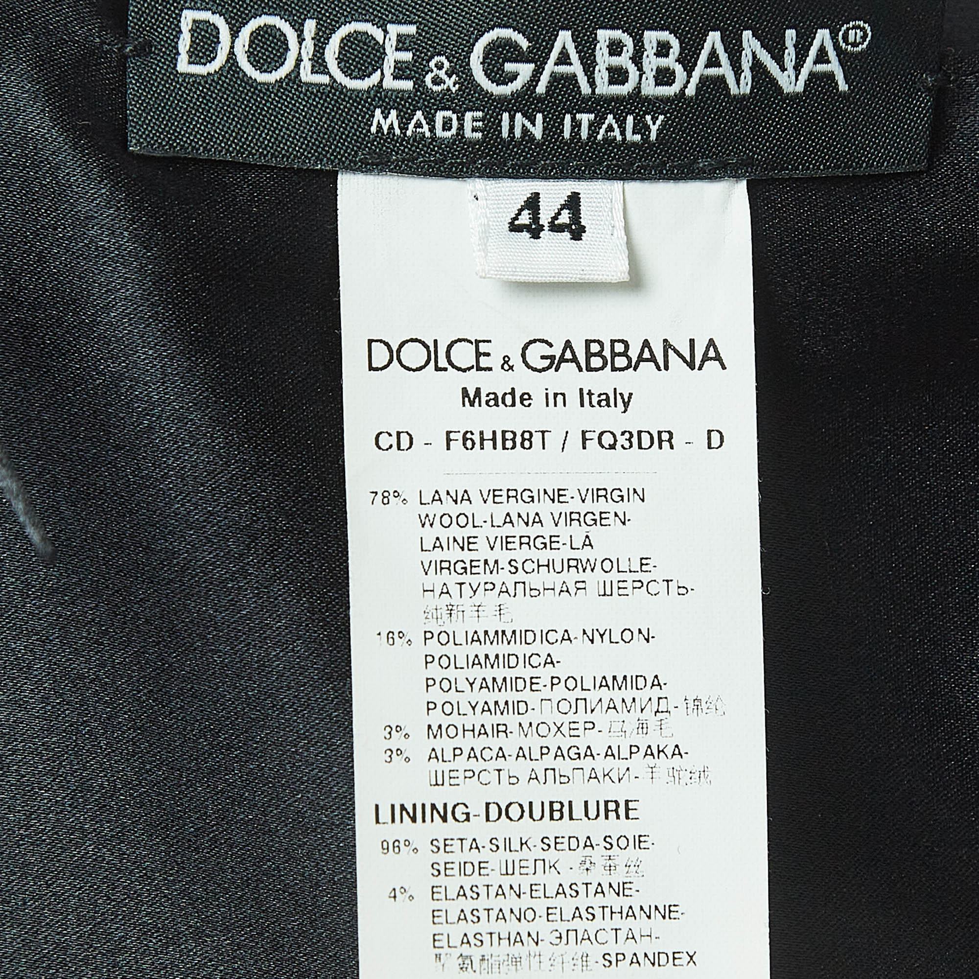 Dolce & Gabbana Plaid Tweed A-Line Mini Dress M