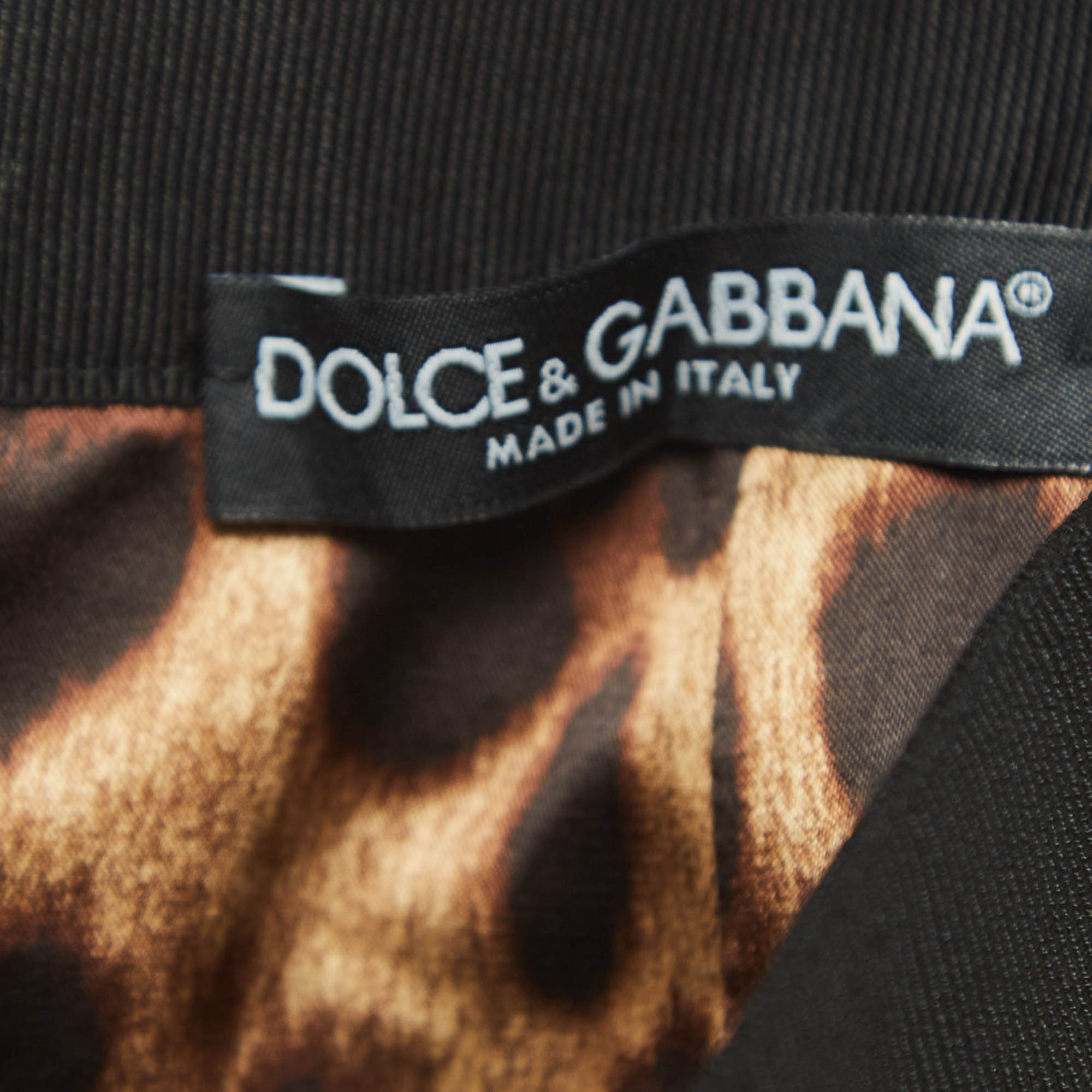 Dolce & Gabbana Black Ruched Crepe Double Zip Mini Skirt S