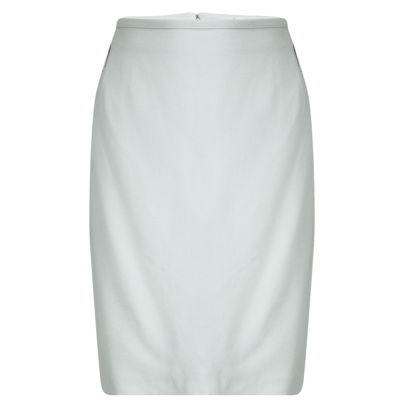 Dolce & Gabbana Light Grey Pencil Skirt L