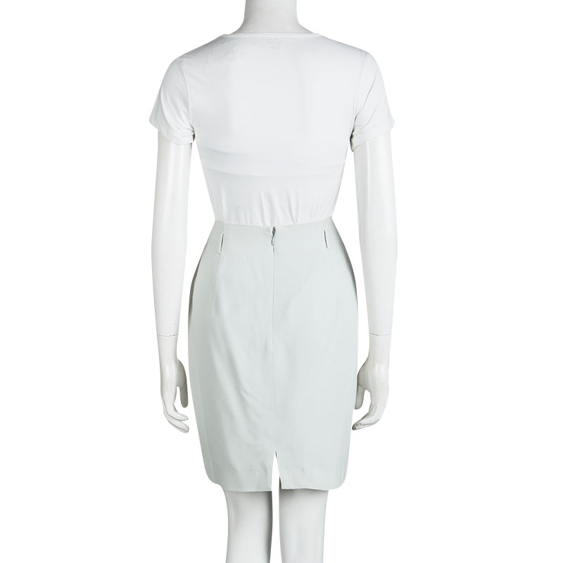 Dolce & Gabbana Light Grey Pencil Skirt L