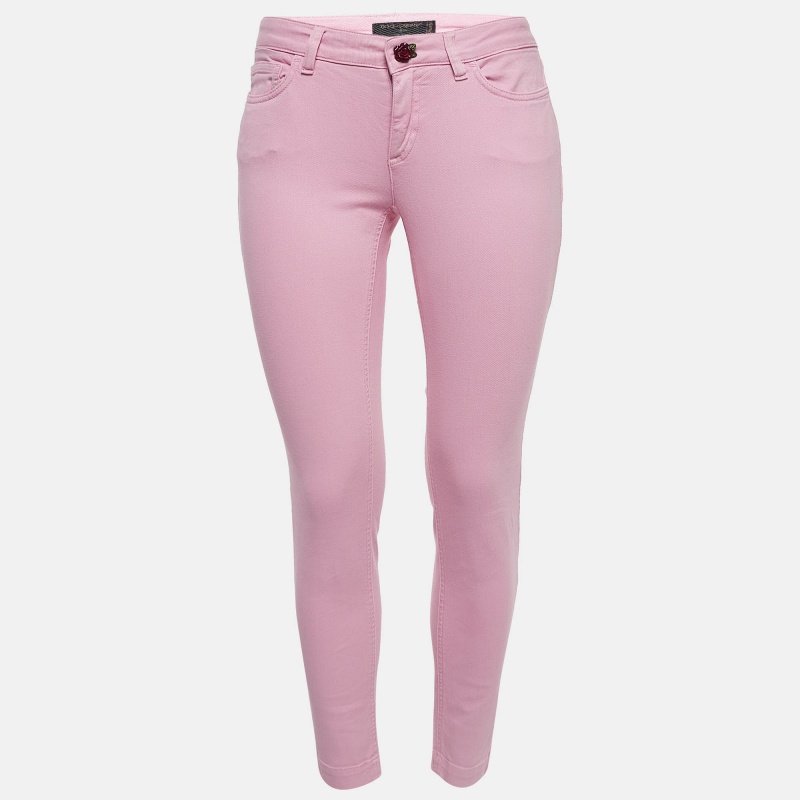 Dolce & gabbana pink denim pretty fit jeans s waist 25"