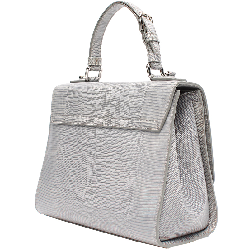Dolce and Gabbana White Lizard Embossed Leather Small Miss Monica Top Handle Bag
Dolce and Gabbana White Lizard Embossed Leather Small Miss Monica Top Handle Bag
