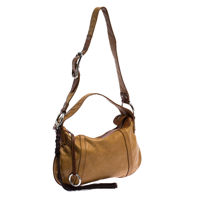 Dolce & Gabbana Tan/Brown Leather Shoulder Bag