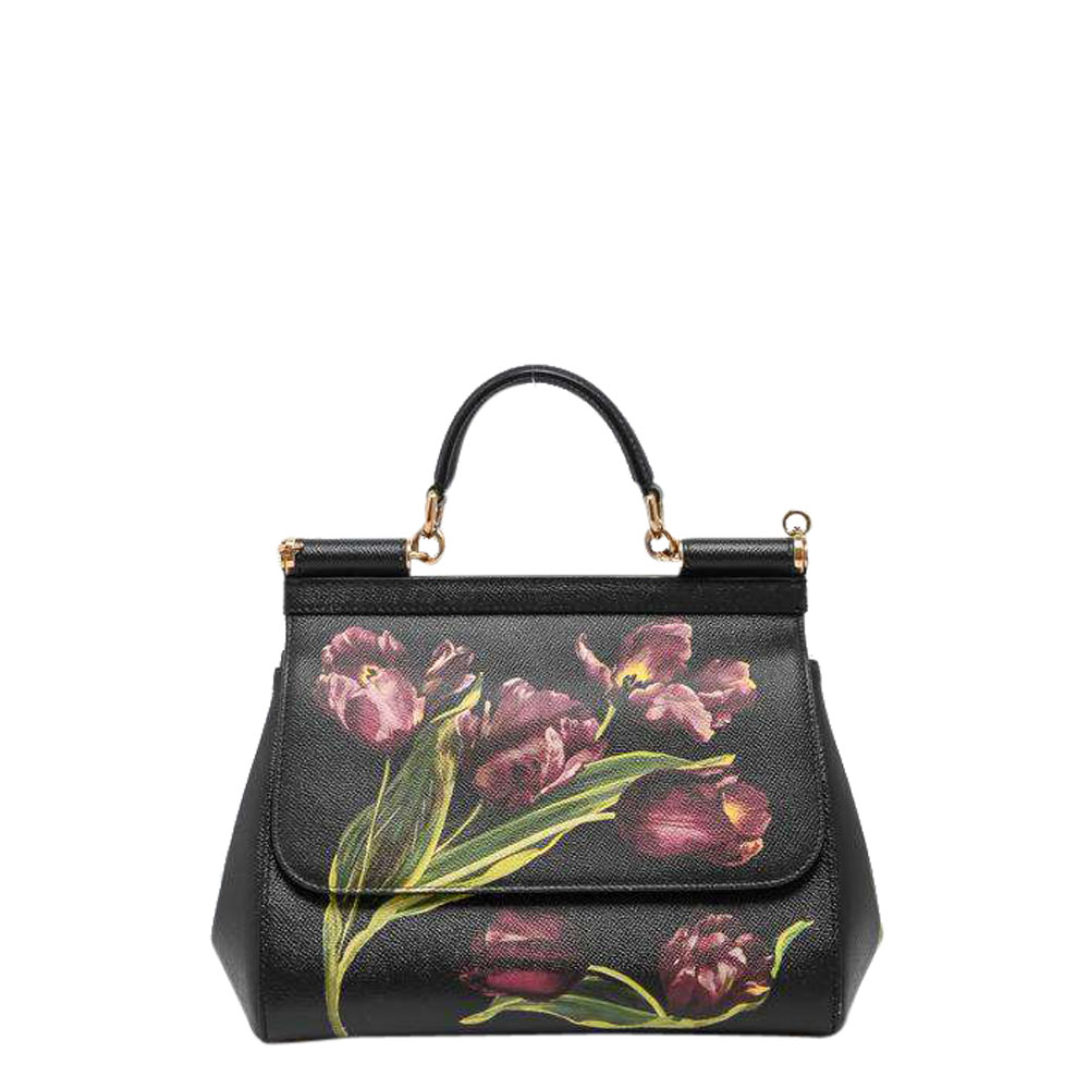 Dolce and Gabbana Multicolor Leather Miss Sicily Bag