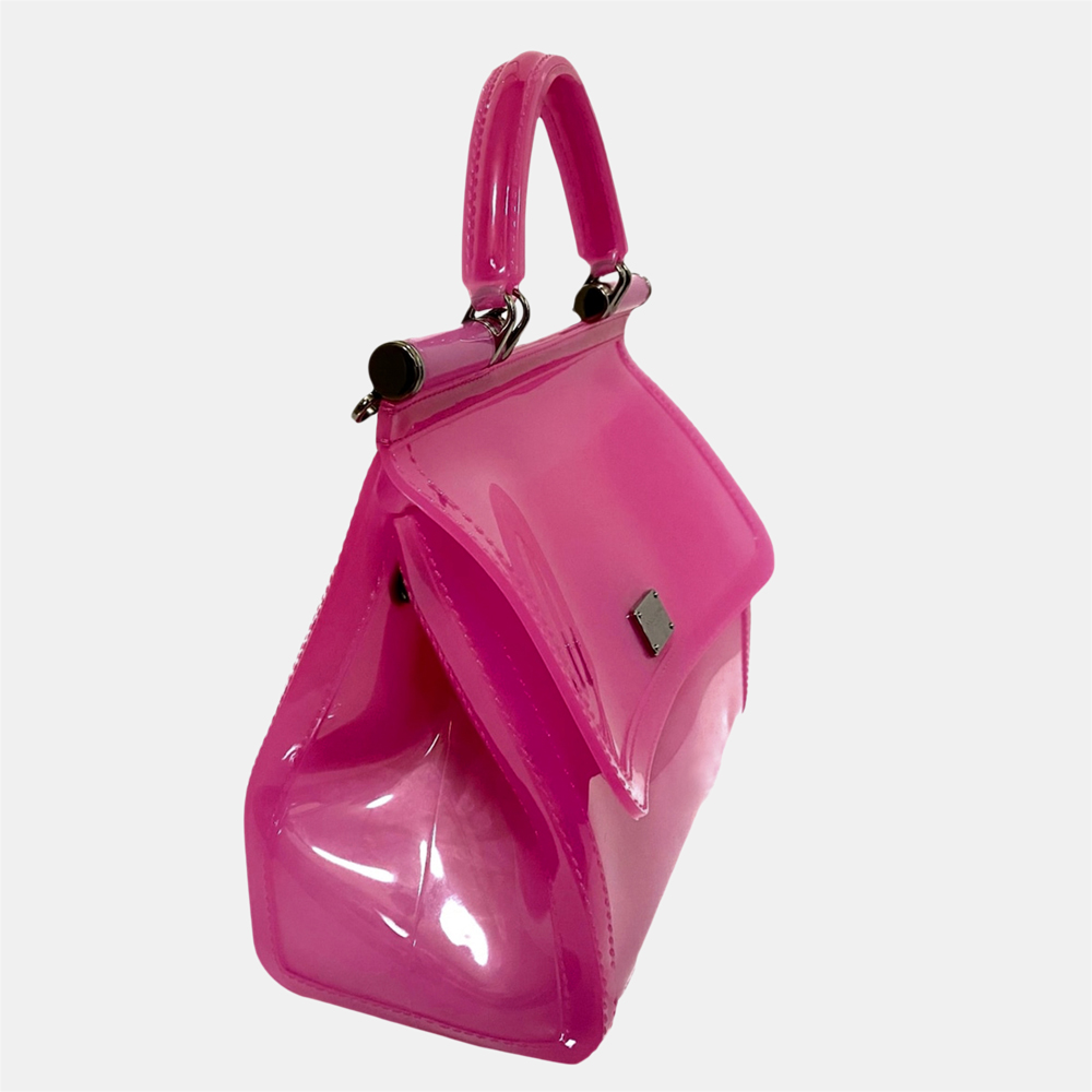 

Dolce & Gabbana Pink Miss Sicily Patent Leather Satchel