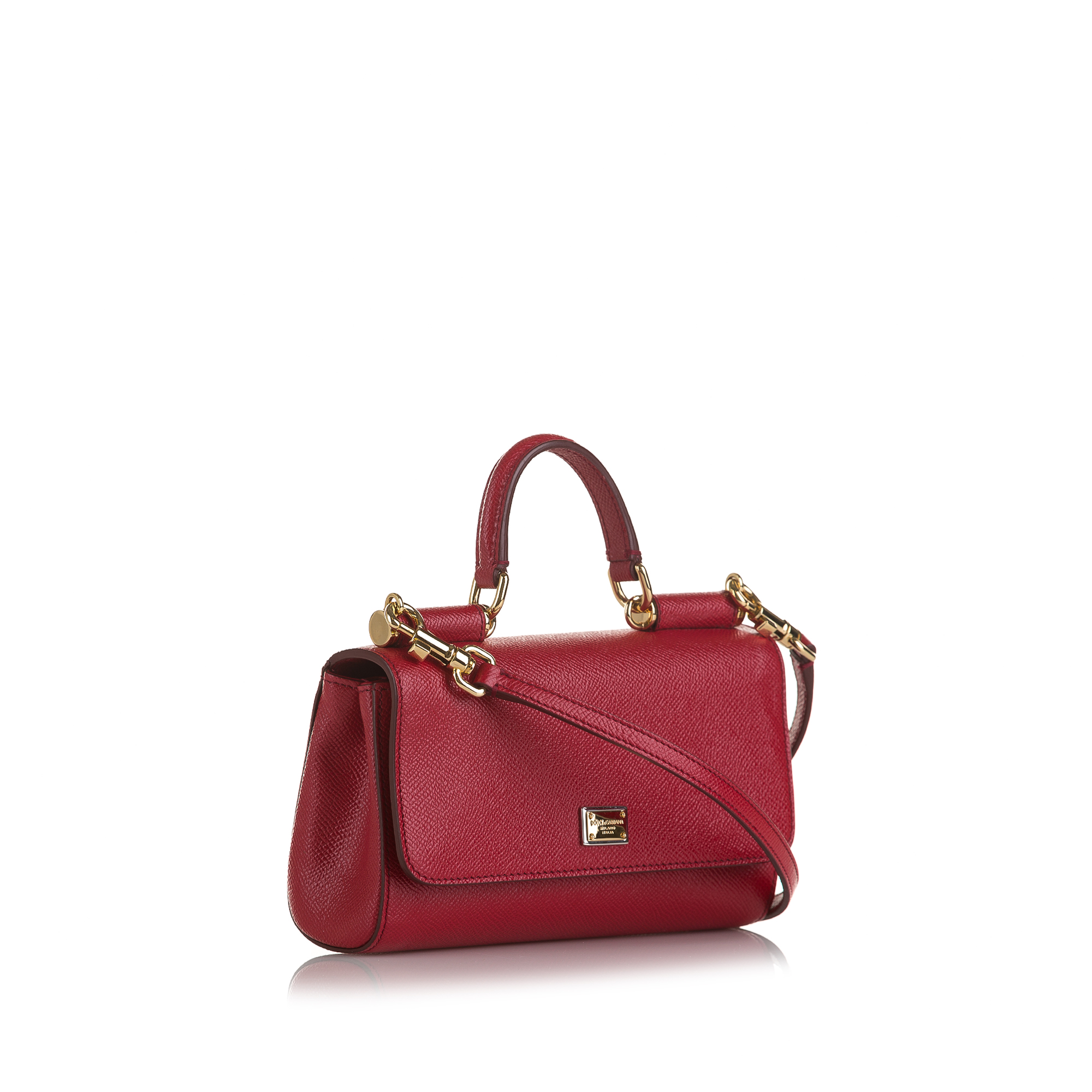Dolce & Gabbana Red Miss Sicily Von Bag