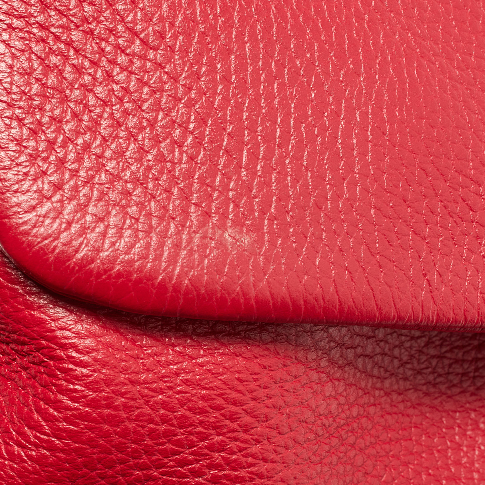 Dolce & Gabbana Red Leather Miss Sicily Top Handle Bag