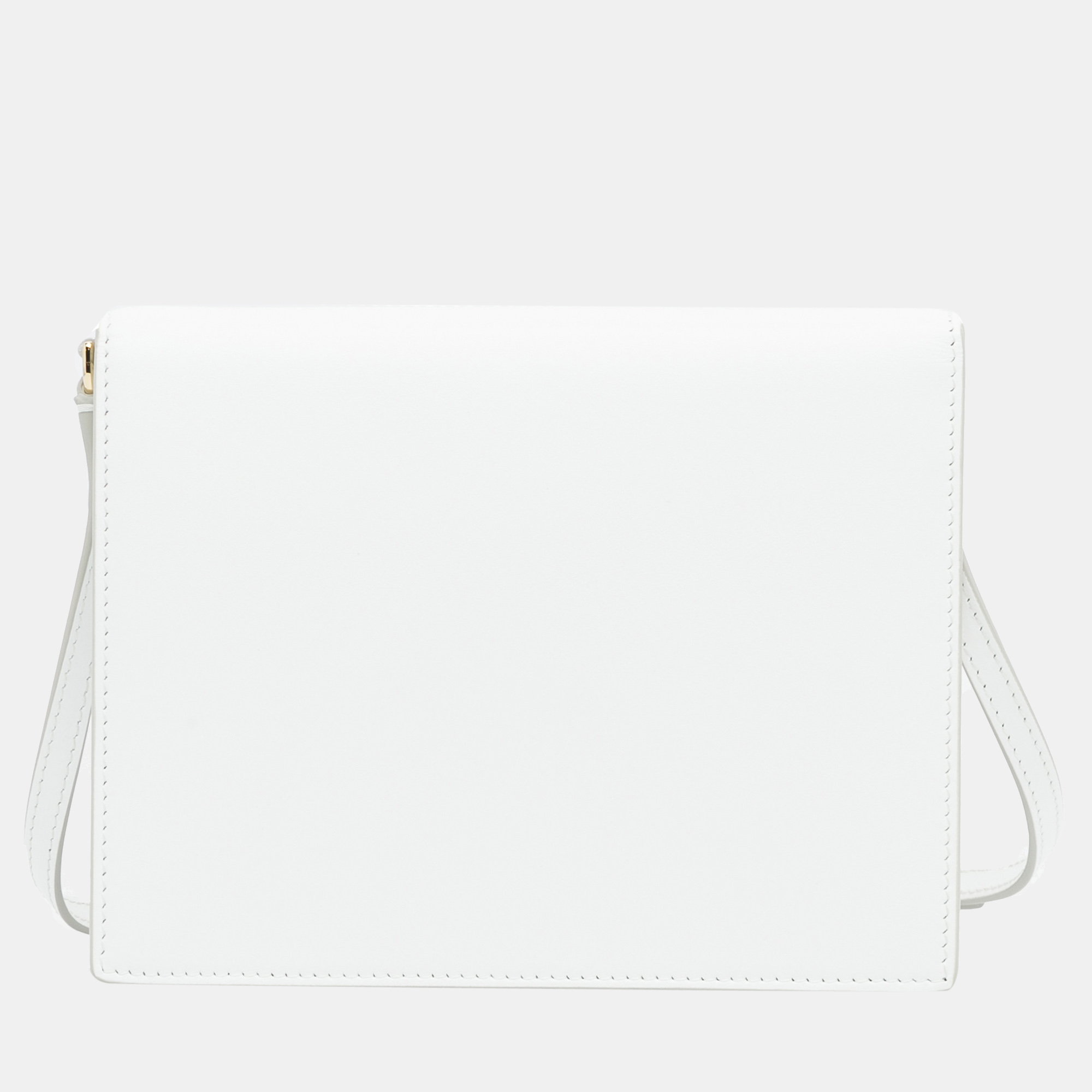 Dolce & Gabbana White DG Logo Flap Crossbody Bag