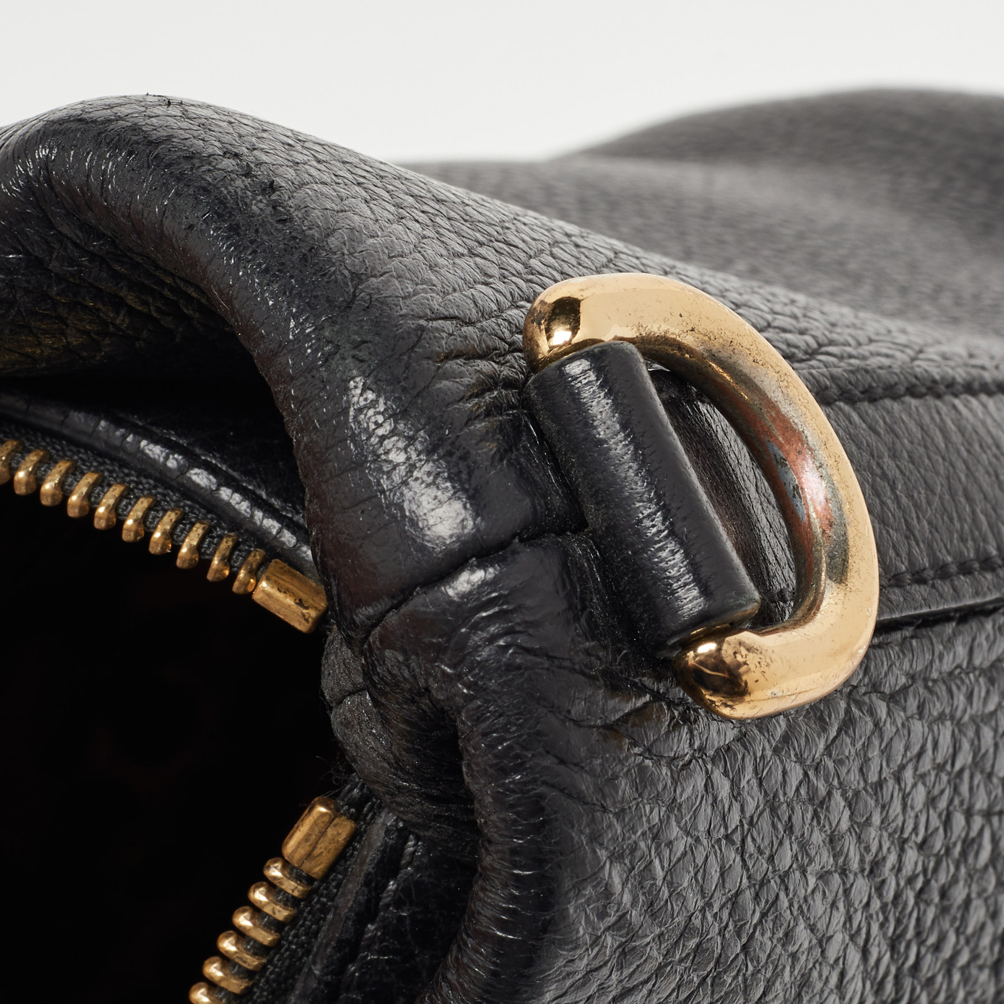 Dolce & Gabbana Black Soft Leather Bucket Bag