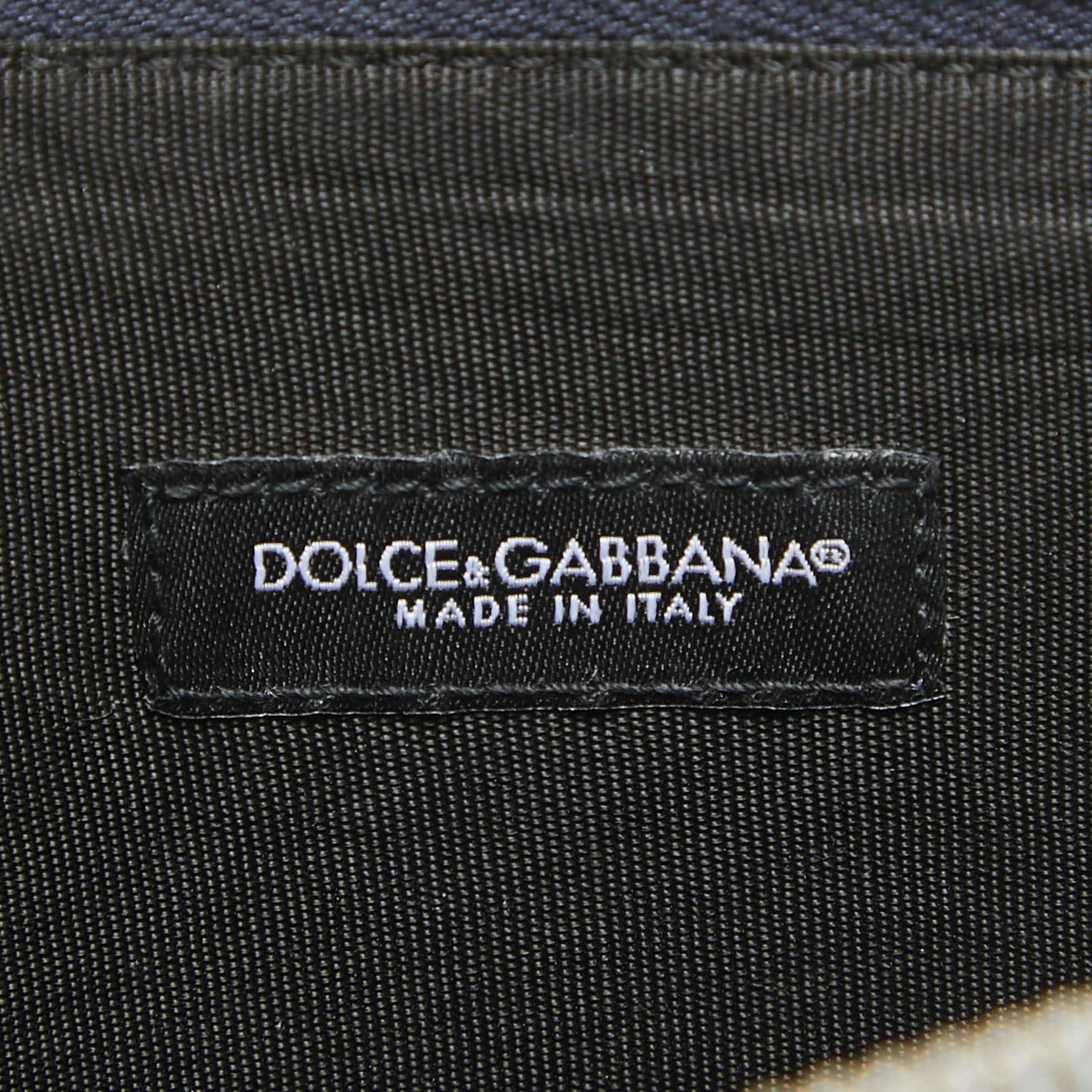 Dolce & Gabbana Multicolor Leather Colorblock Clutch