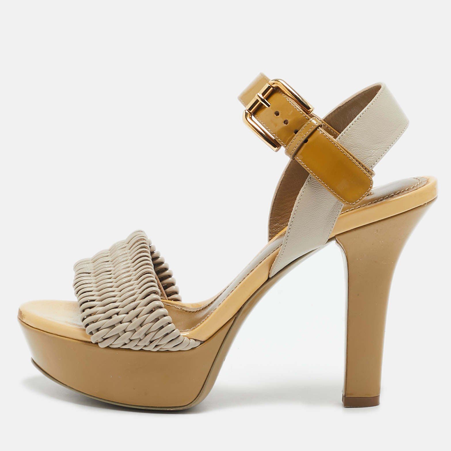 Dolce & Gabbana Green//Grey Leather and Patent Leather Ankle Strap Sandals Size
Dolce & Gabbana Green//Grey Leather and Patent Leather Ankle Strap Sandals Size