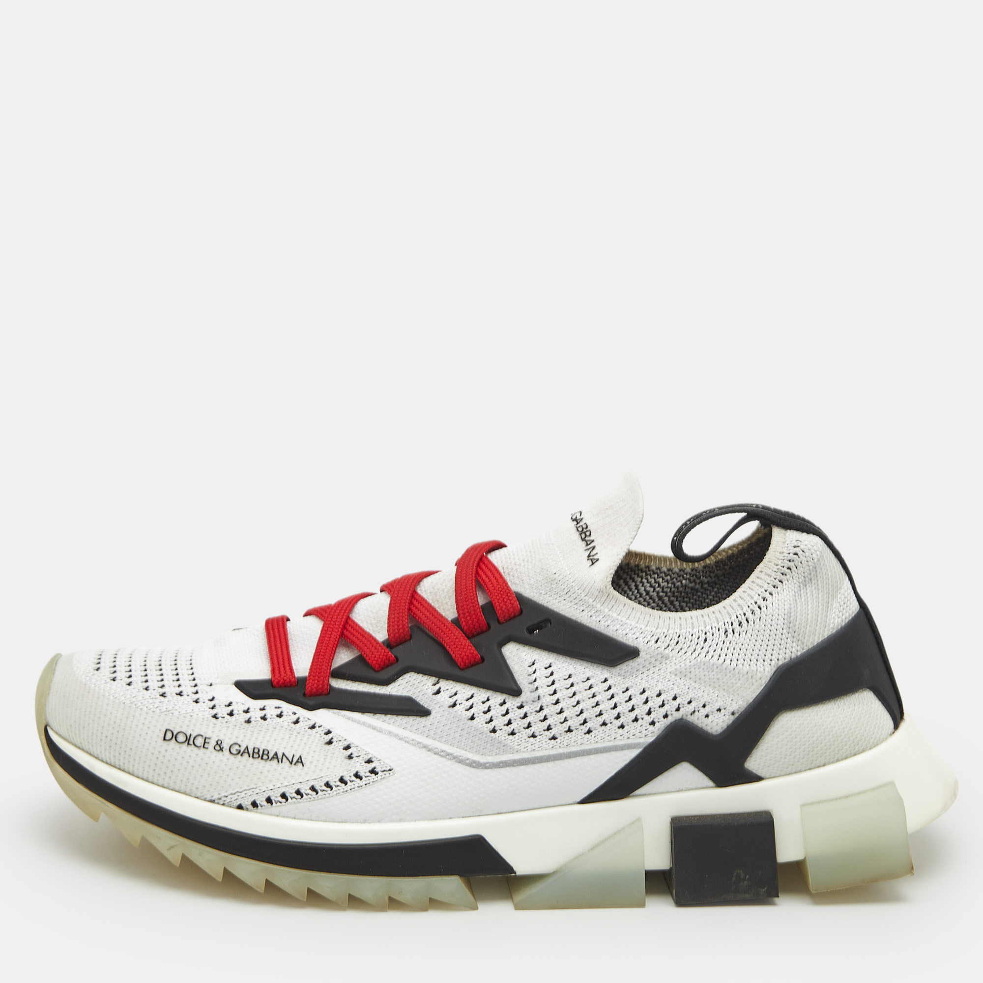 Dolce & Gabbana Black Knit Fabric Sorrento Sneakers Size, White
Dolce & Gabbana Black Knit Fabric Sorrento Sneakers Size, White