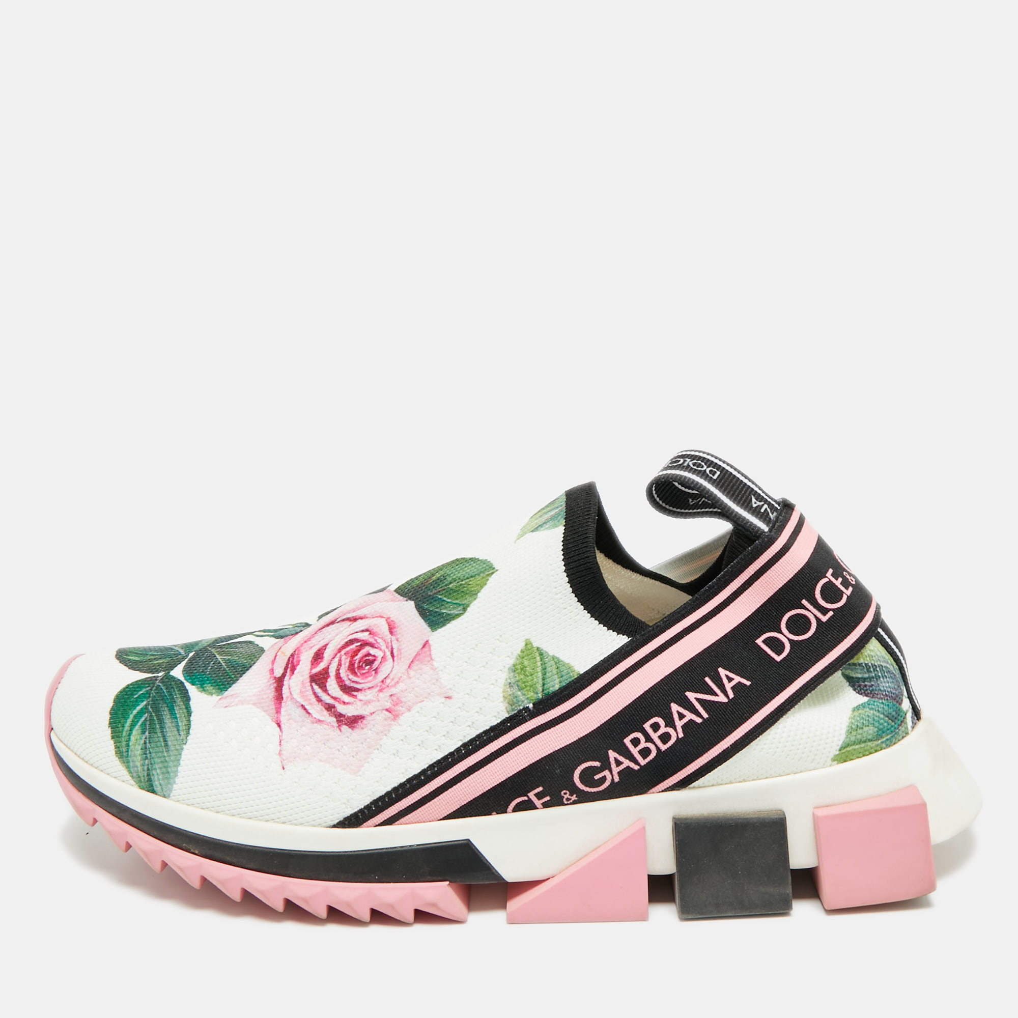 Dolce & Gabbana Sorrento Size Multicolor Knit Fabric Flora Print Slip On Sneakers
Dolce & Gabbana Sorrento Size Multicolor Knit Fabric Flora Print Slip On Sneakers