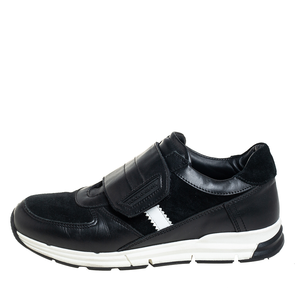Dolce & Gabbana Black Suede And Leather Velcro Strap Low Top Sneakers Size
Dolce & Gabbana Black Suede And Leather Velcro Strap Low Top Sneakers Size
