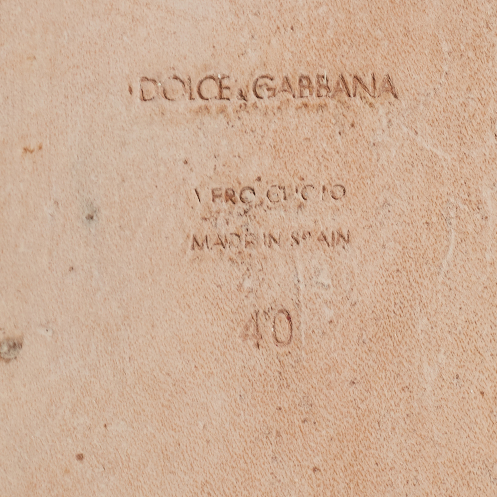 Dolce & Gabbana Multicolor Lemon Print Fabric Platform Espadrille Flats Size 40