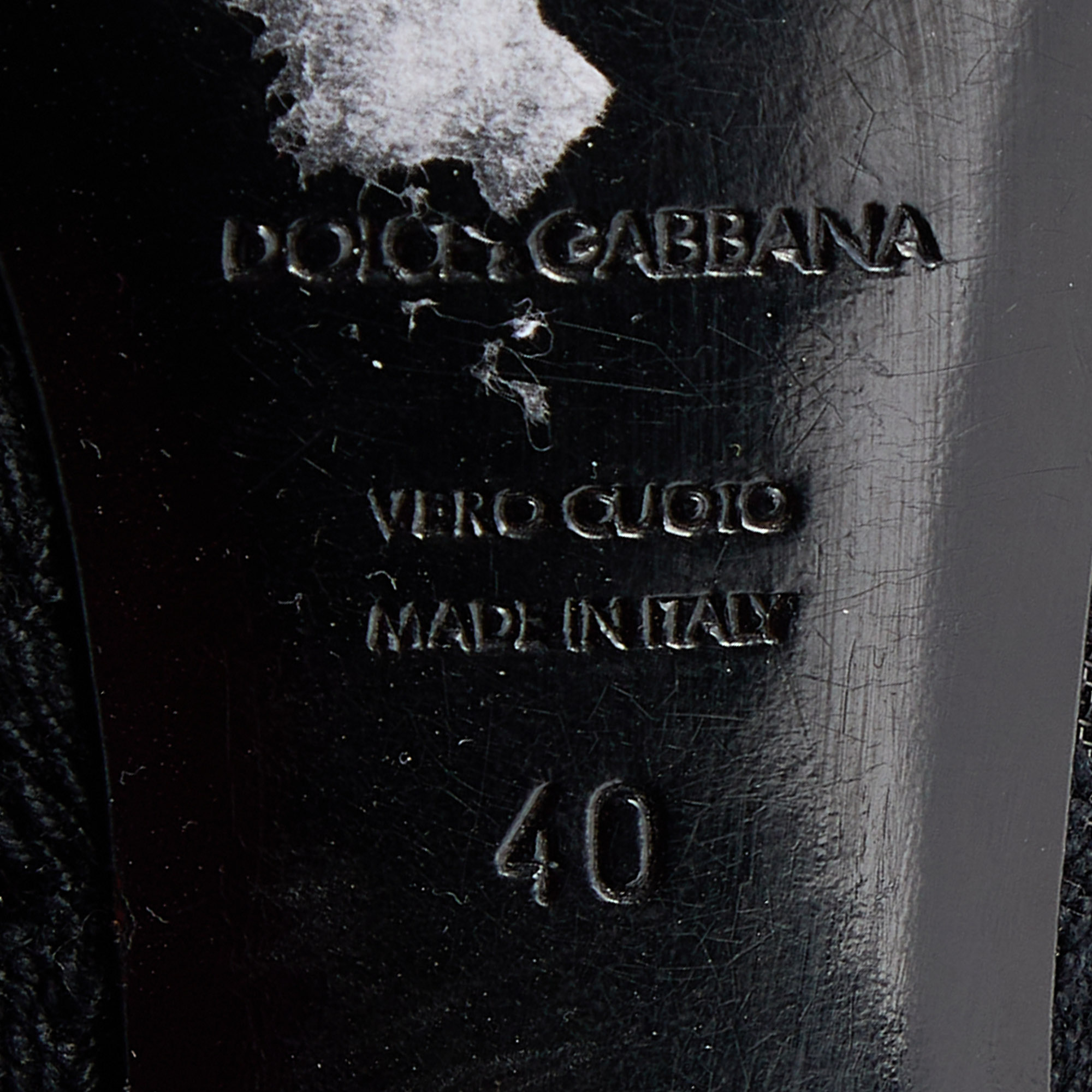 Dolce & Gabbana Black Lace Bow Platform Pumps Size 40