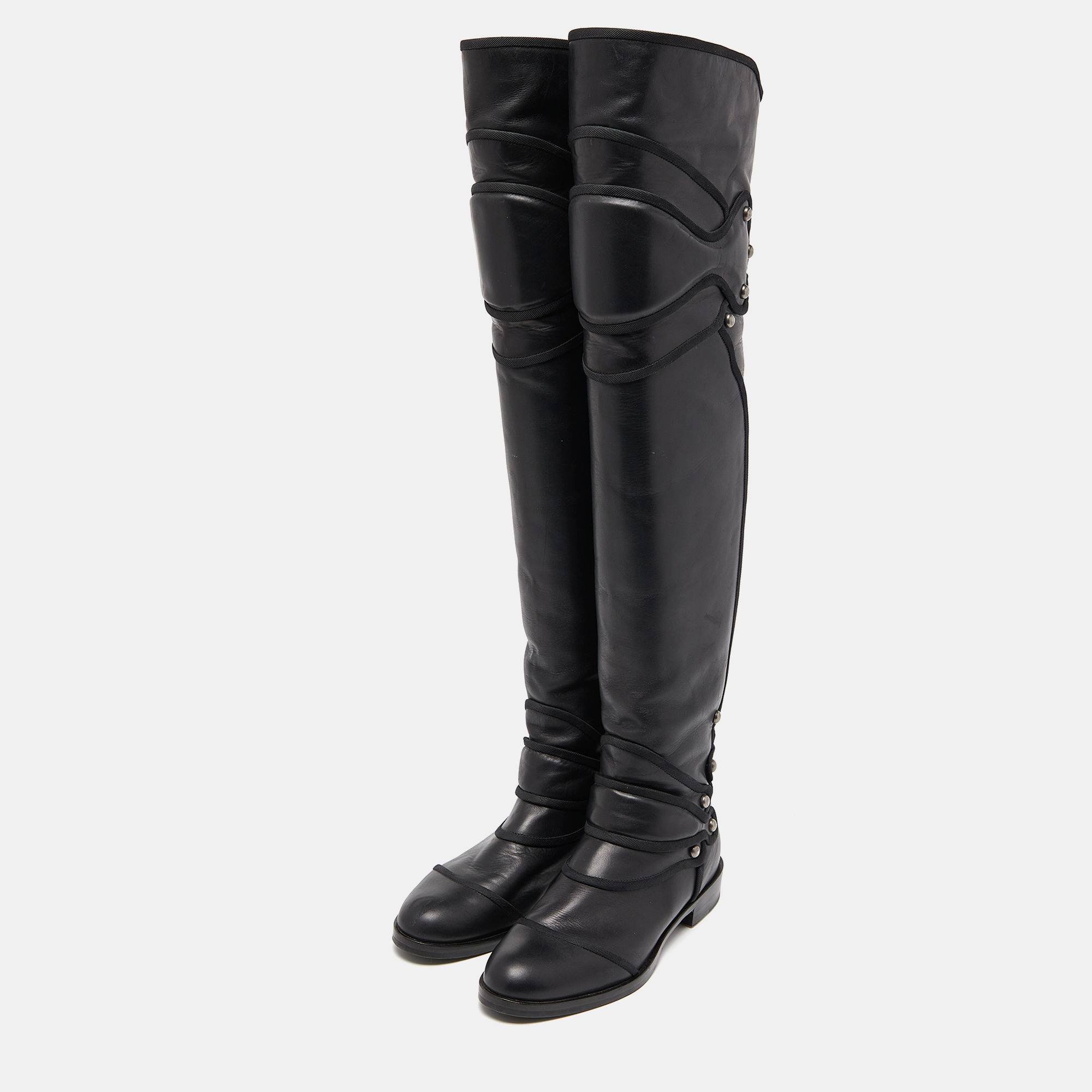 Dolce & Gabbana Black Leather Knee Length Boots Size
Dolce & Gabbana Black Leather Knee Length Boots Size