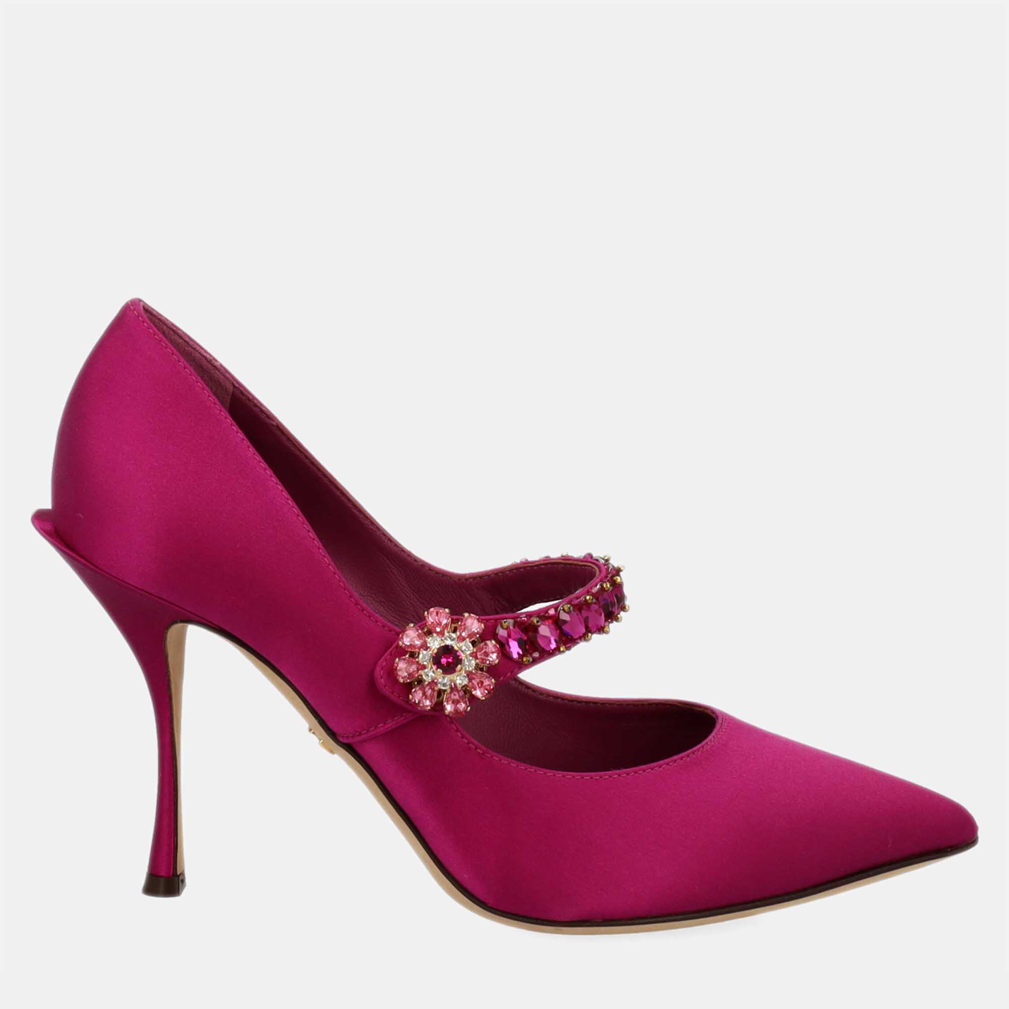 Dolce & Gabbana  Women's Fabric Heels - Purple - EU 38.5