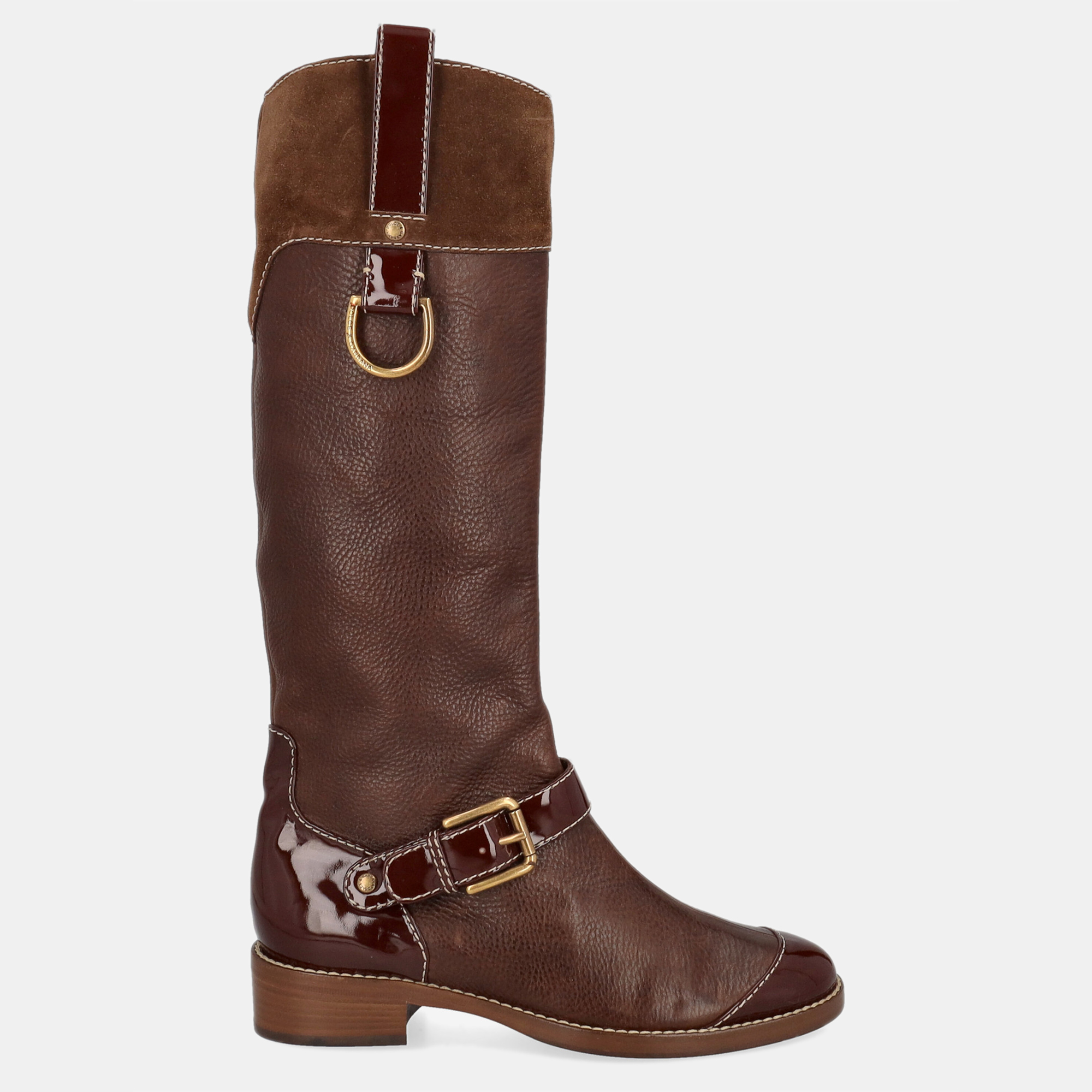 Dolce & Gabbana  Women's Leather Boots - Brown - EU 39