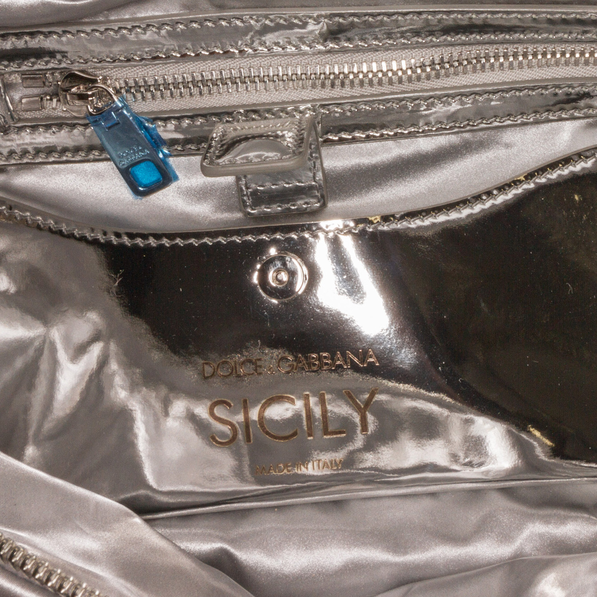 Dolce & Gabbana Silver Miss Sicily Belt Bag