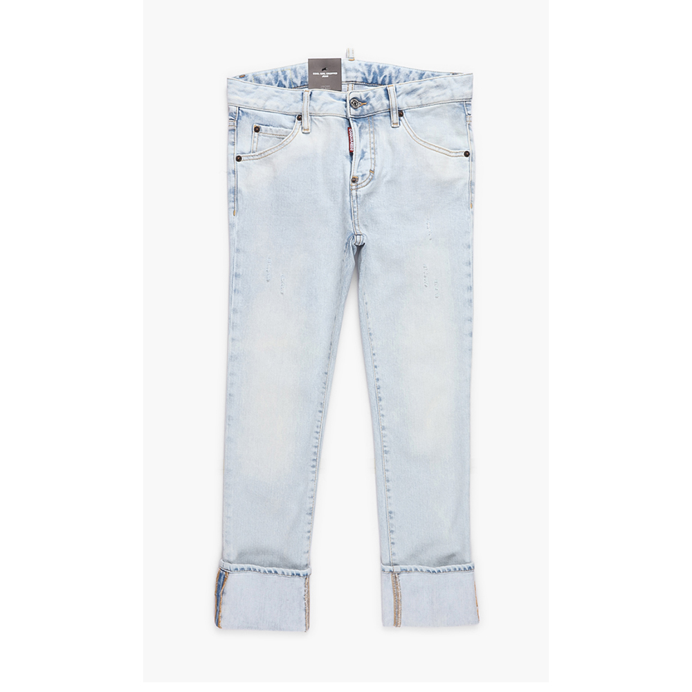 Dsquared2 Blue Cool Girl Cropped Jeans M (44)