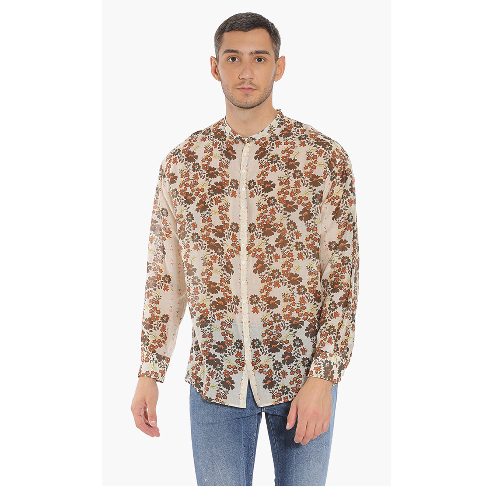Dsquared2 0 Floral Print Long Sleeves Shirt L (IT 48)