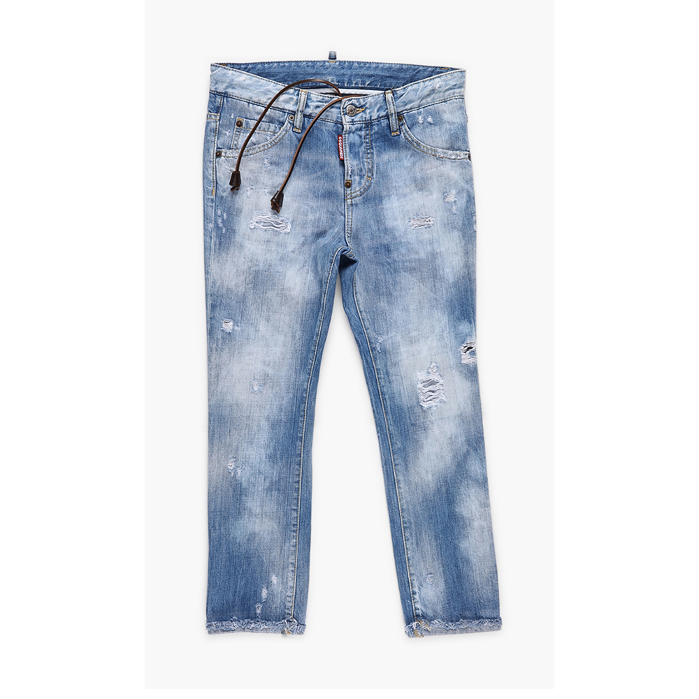 Dsquared2 Blue Cool Girl Cropped Jeans XS (36)