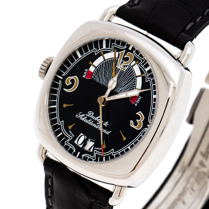 Dubey &amp; Schaldenbrand Black Stainless Steel Caprice 03 Special Edition Men's Wristwatch 31MM