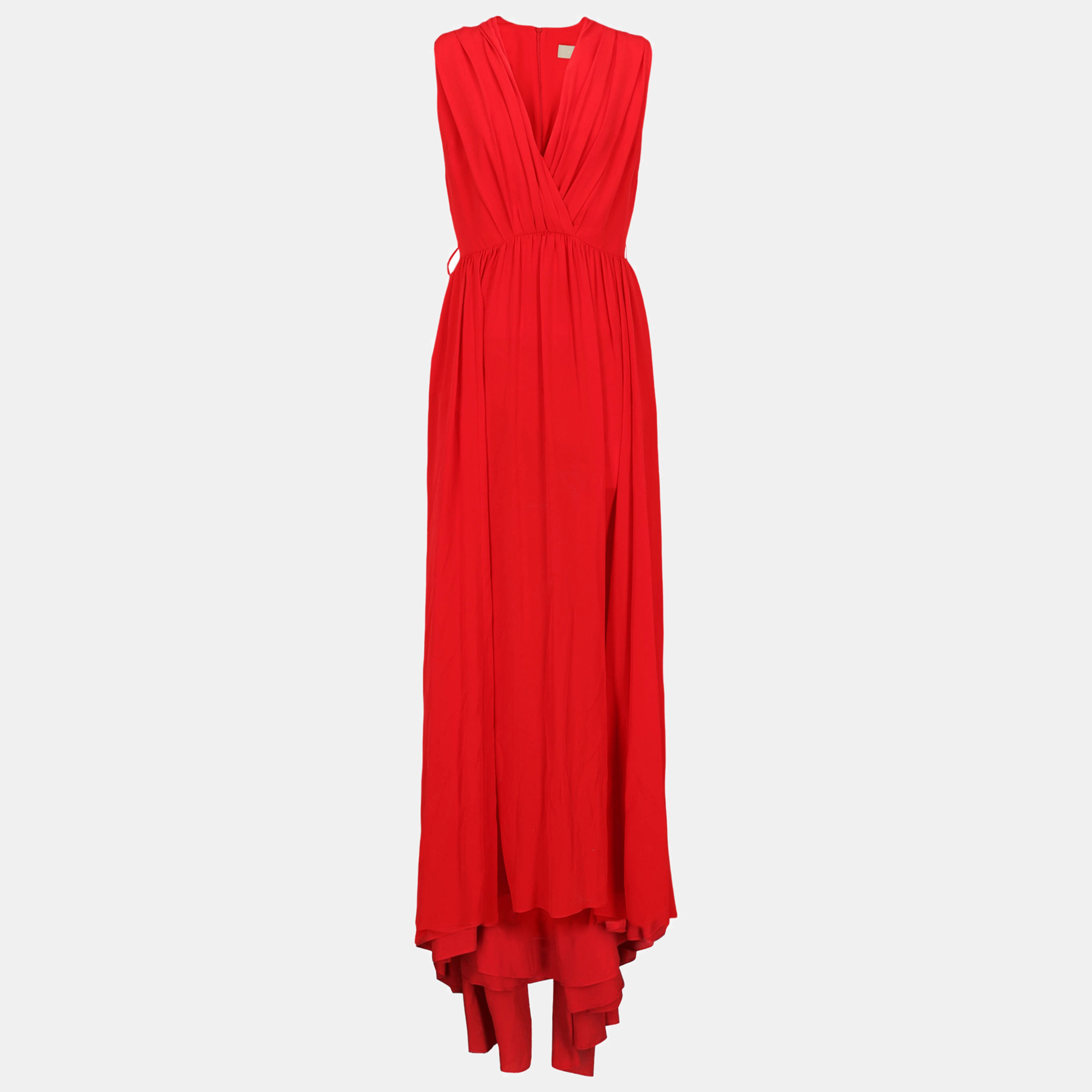 Elie Saab  Women's Silk Long Dress - Red - M