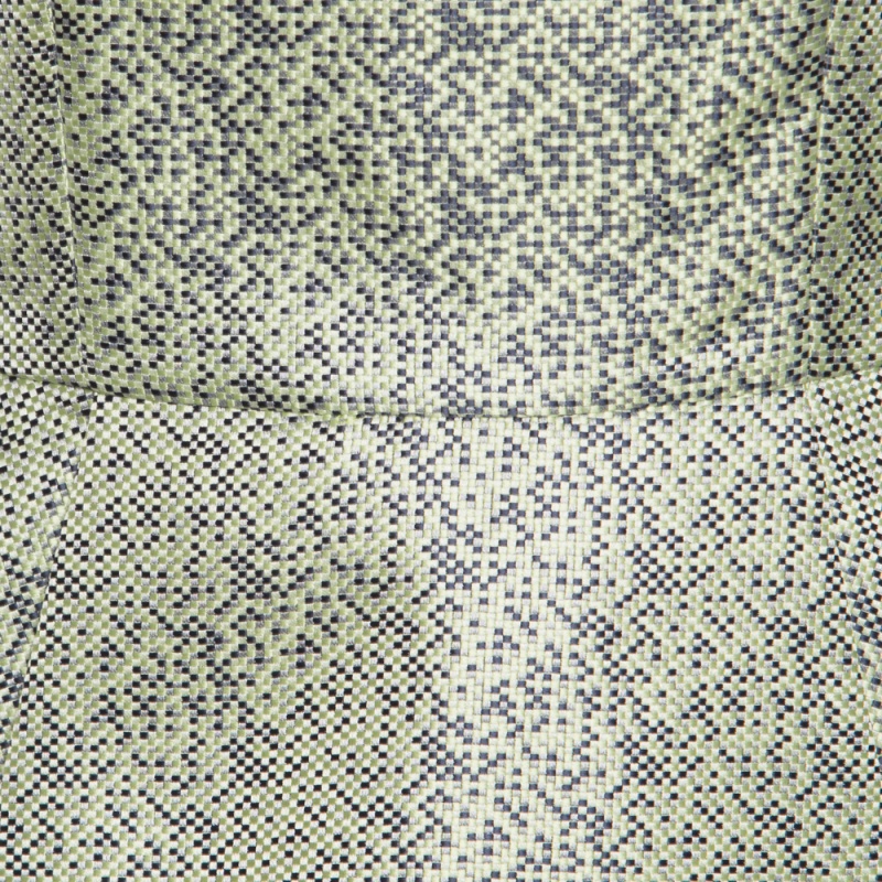 Elie Tahari Multicolor Mini Checkered Sleeveless Peplum Top S