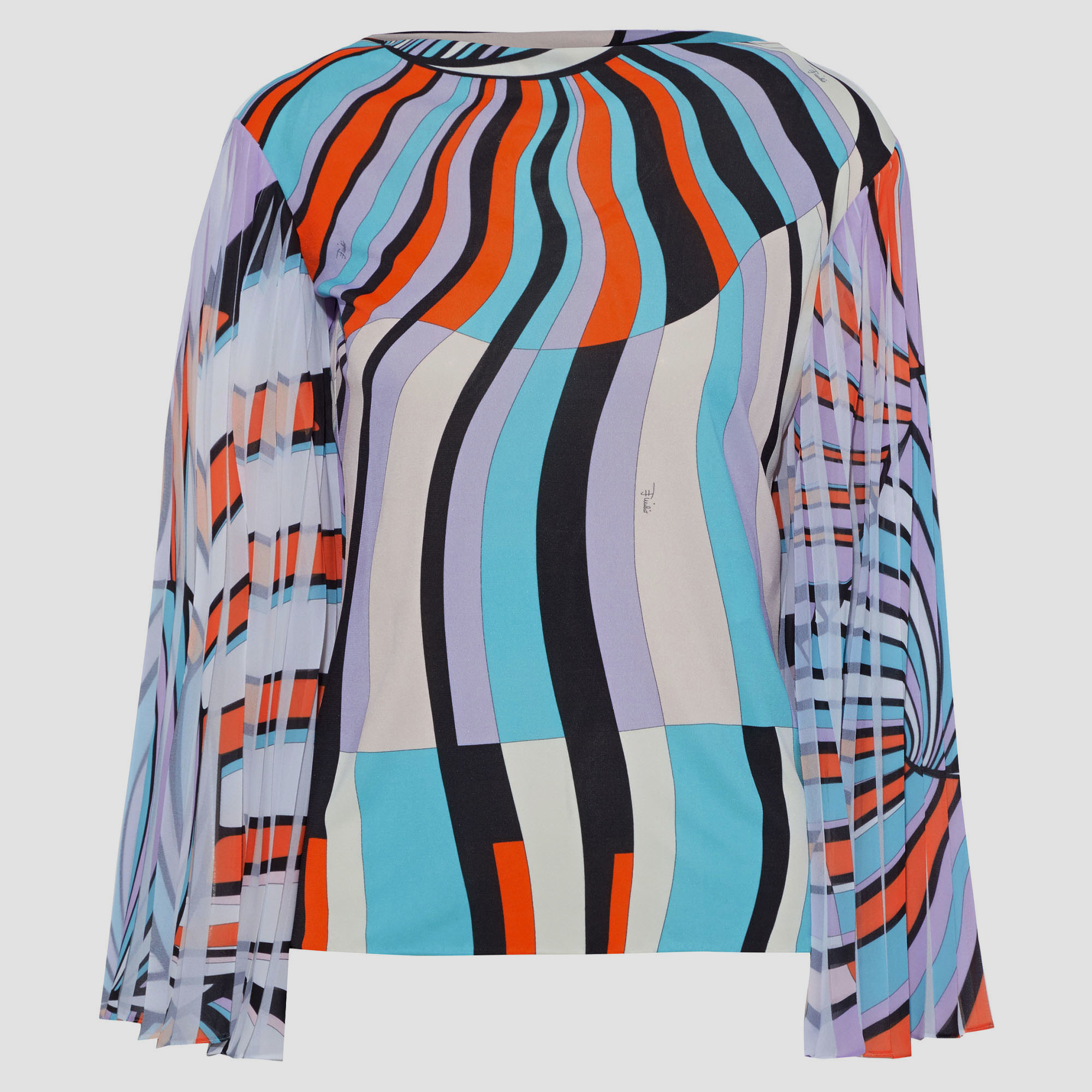 

Emilio Pucci Polyester Long Sleeved Top 46, Multicolor