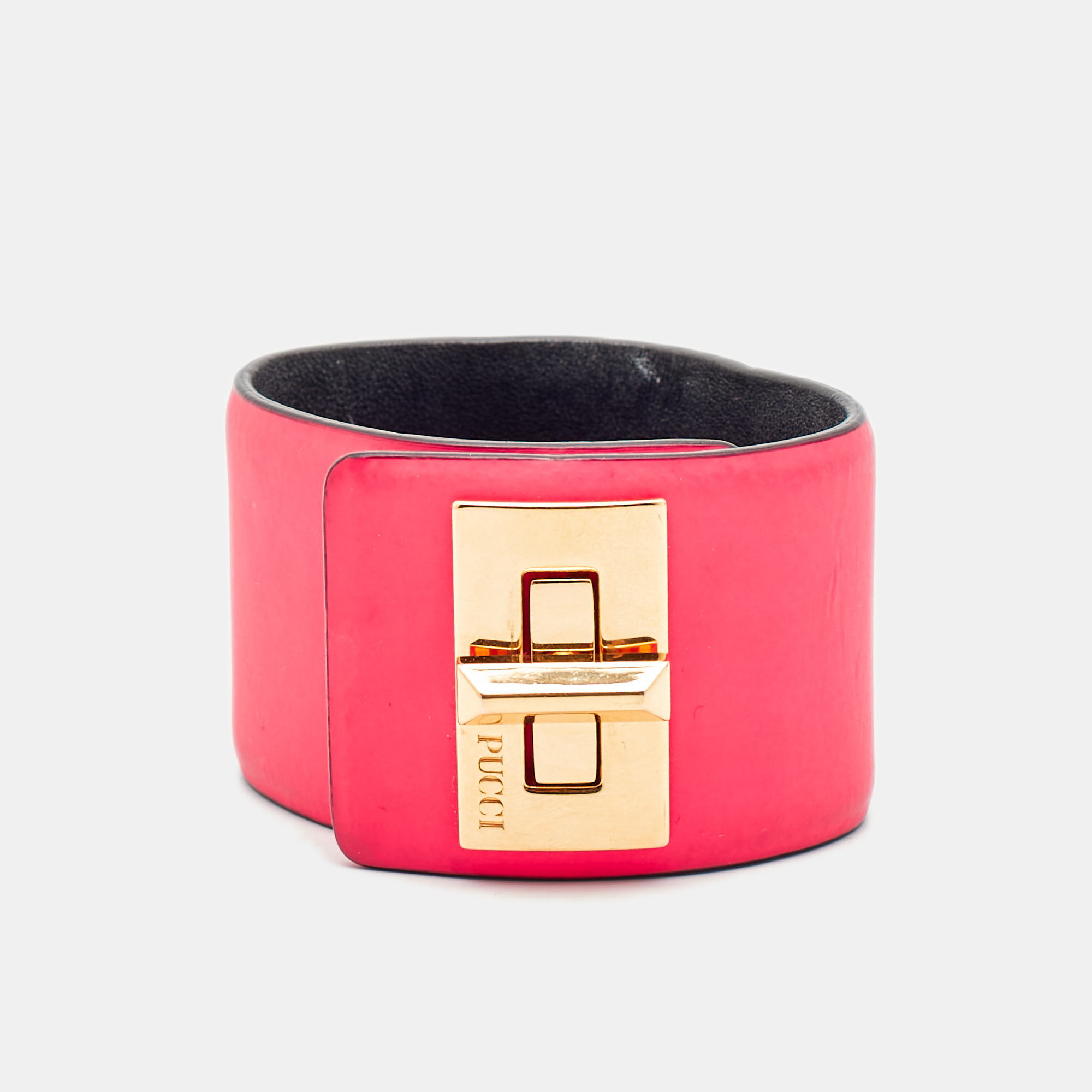 Neon Leather Turnlock Wrap Bracelet S - Emilio Pucci - Modalova